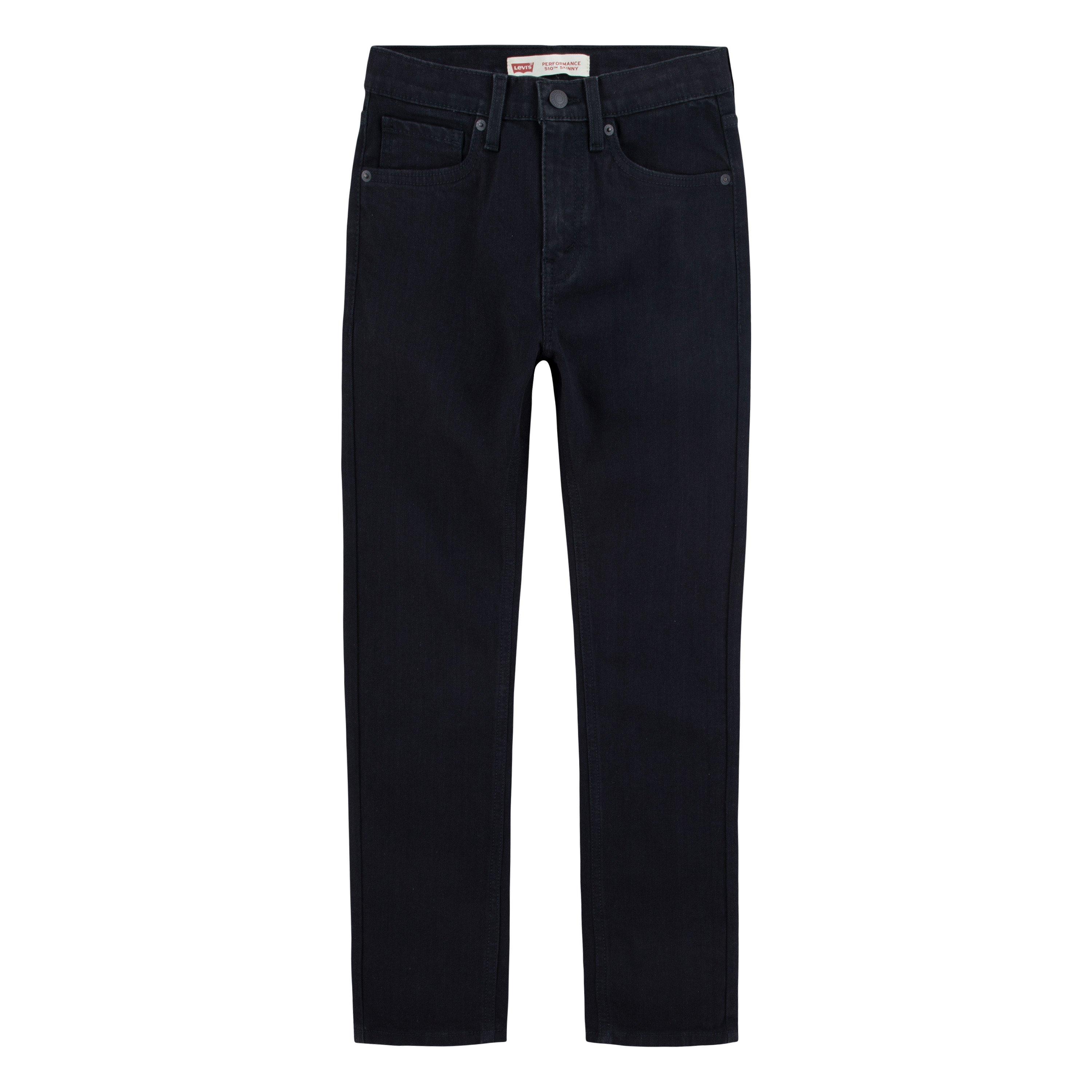 Levi's 510 Classic Skinny Fit Black Wash Big Boys' Black Denim Jeans - BLACK Thumbnail View 8