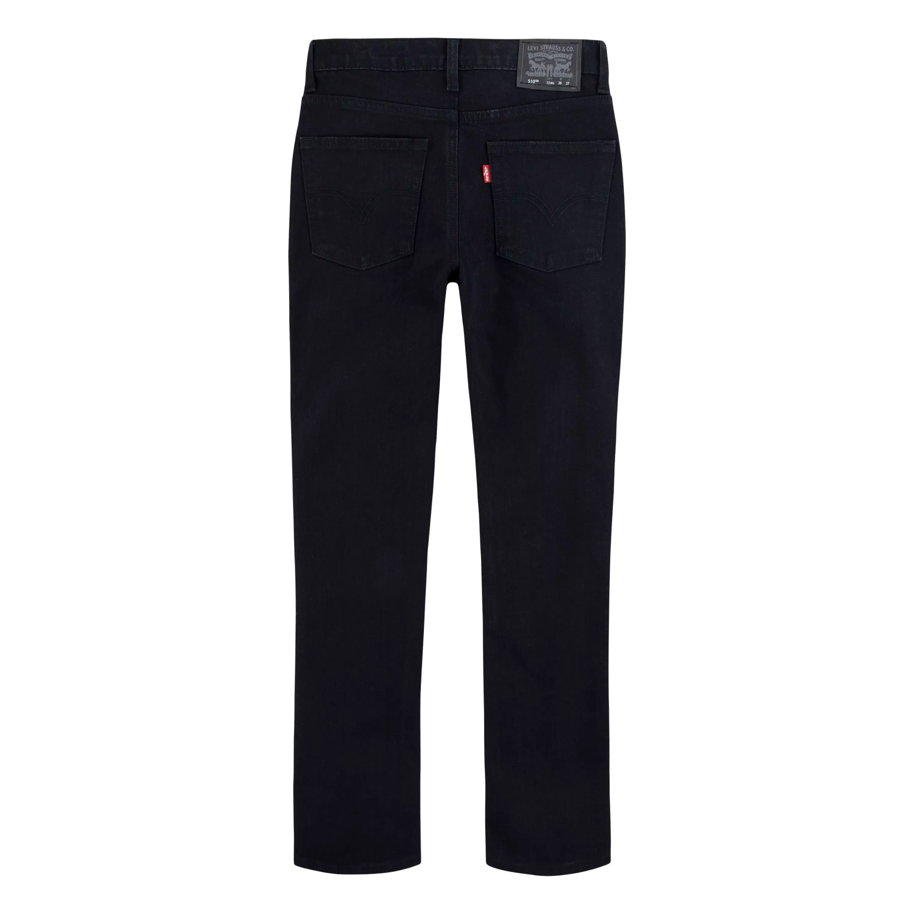 Levi's 510 Classic Skinny Fit Black Wash Big Boys' Black Denim Jeans - BLACK