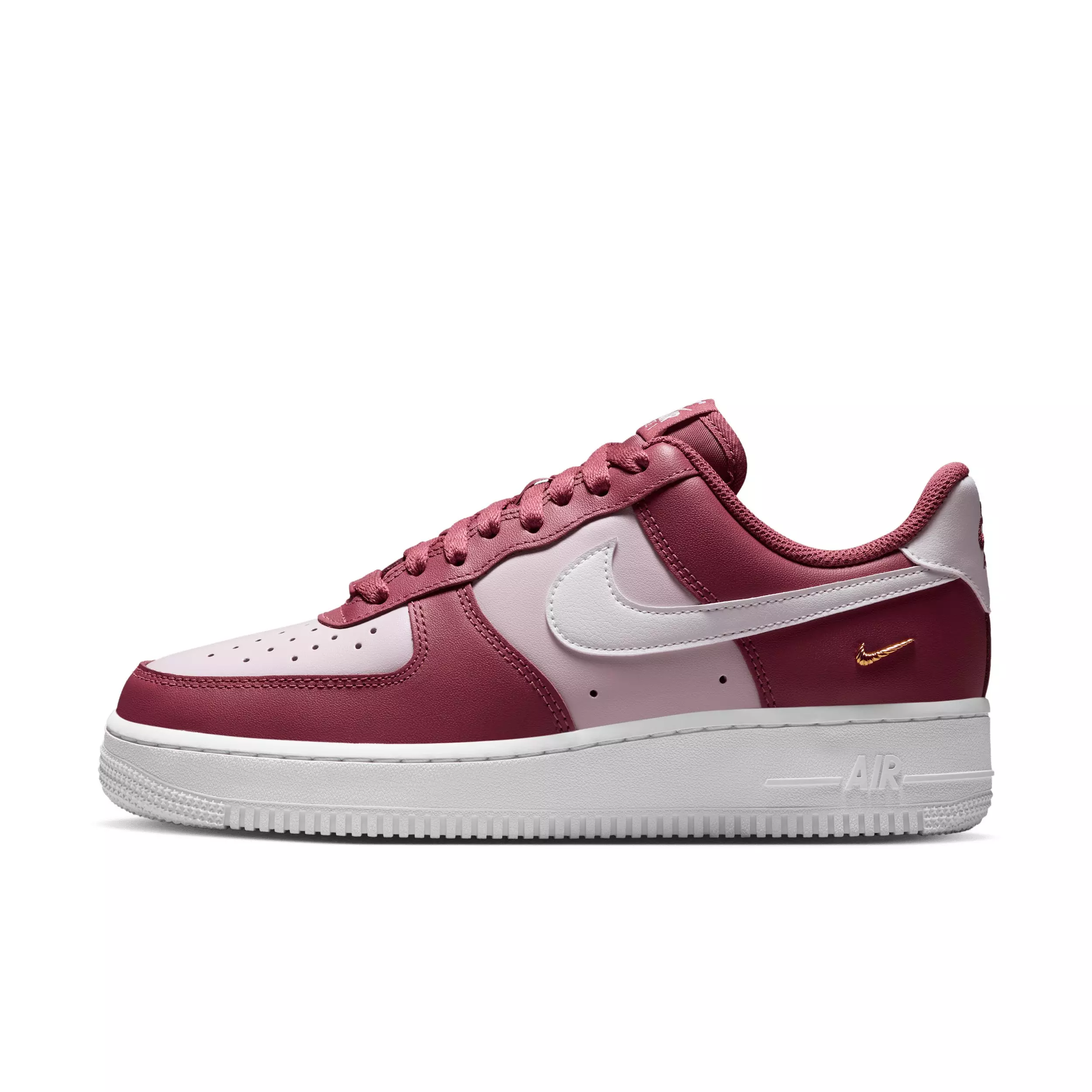 Nike Air Force 1 '07 "Pink Smoke/Bleached Lilac/Metallic Gold/White" Women's Shoe - PINK/LILAC/GOLD/WHITE