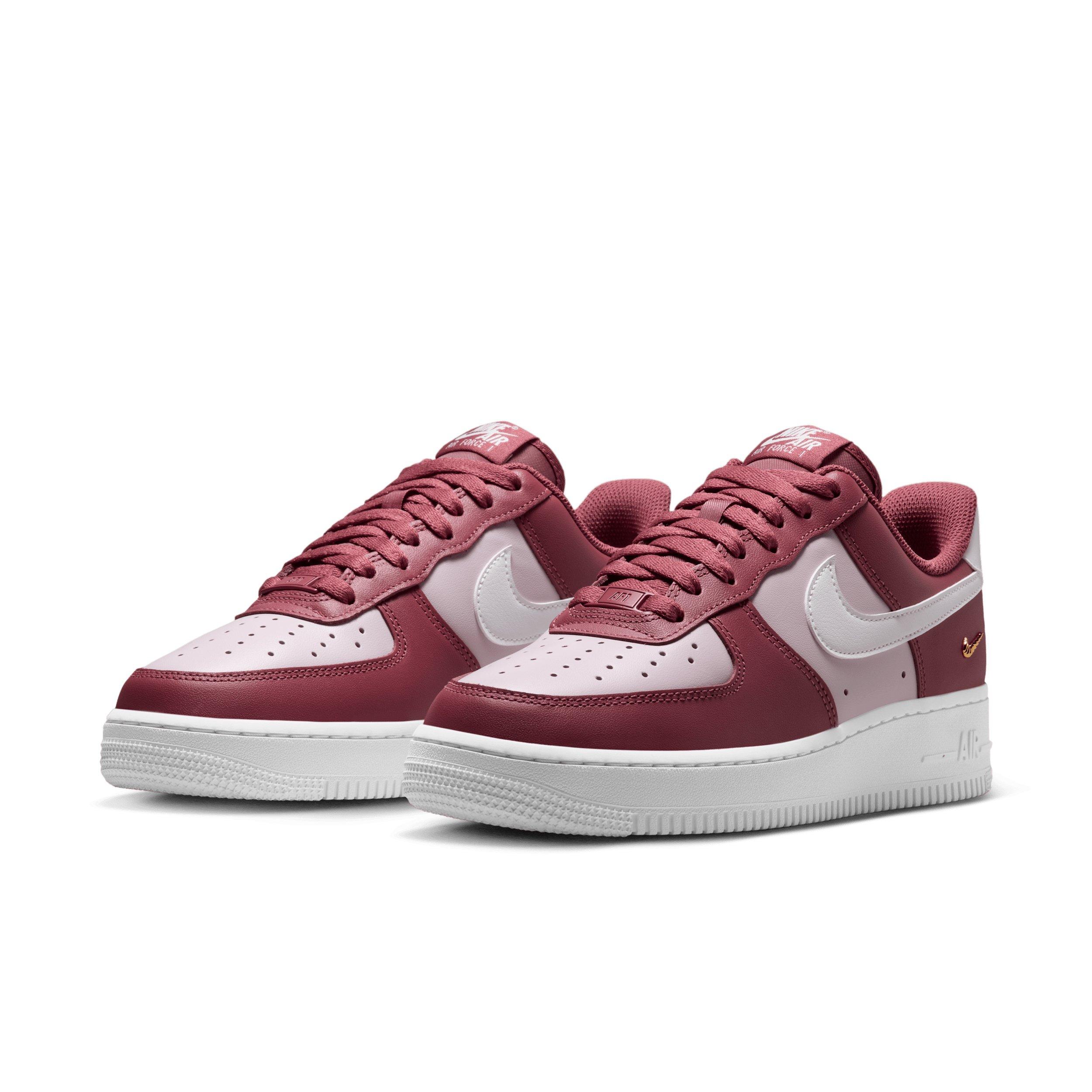 Nike Air Force 1 '07 "Pink Smoke/Bleached Lilac/Metallic Gold/White" Women's Shoe - PINK/LILAC/GOLD/WHITE Thumbnail View 3