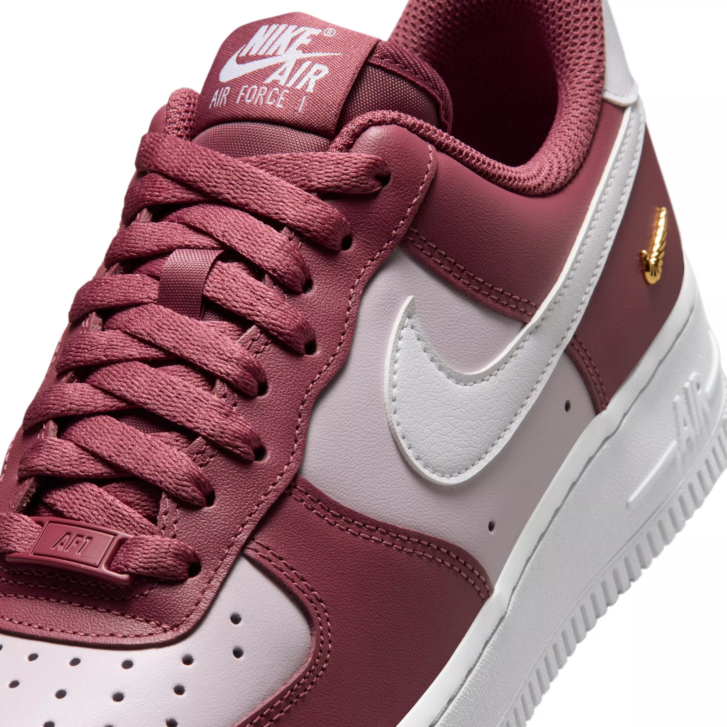 Nike Air Force 1 '07 "Pink Smoke/Bleached Lilac/Metallic Gold/White" Women's Shoe - PINK/LILAC/GOLD/WHITE
