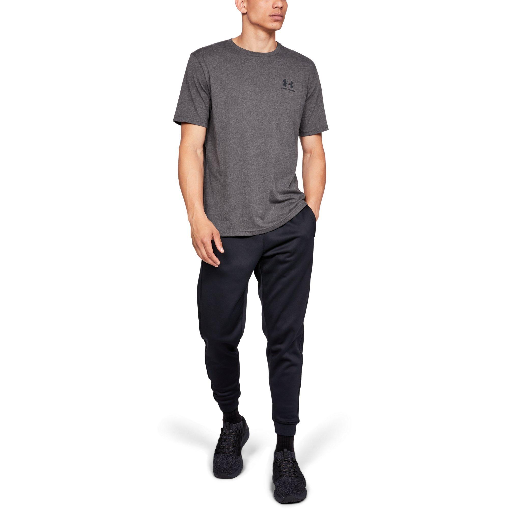 Under Armour Men's Sportstyle Charcoal Tee - CHARCOAL Thumbnail View 3