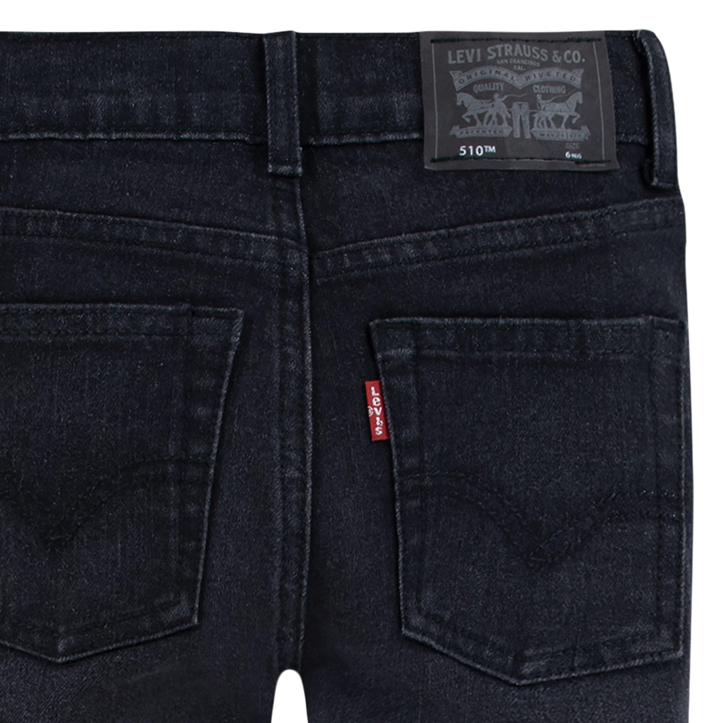 Levi's 510 Classic Skinny Fit Dark Wash Little Boys' Dk Grey Denim Jeans