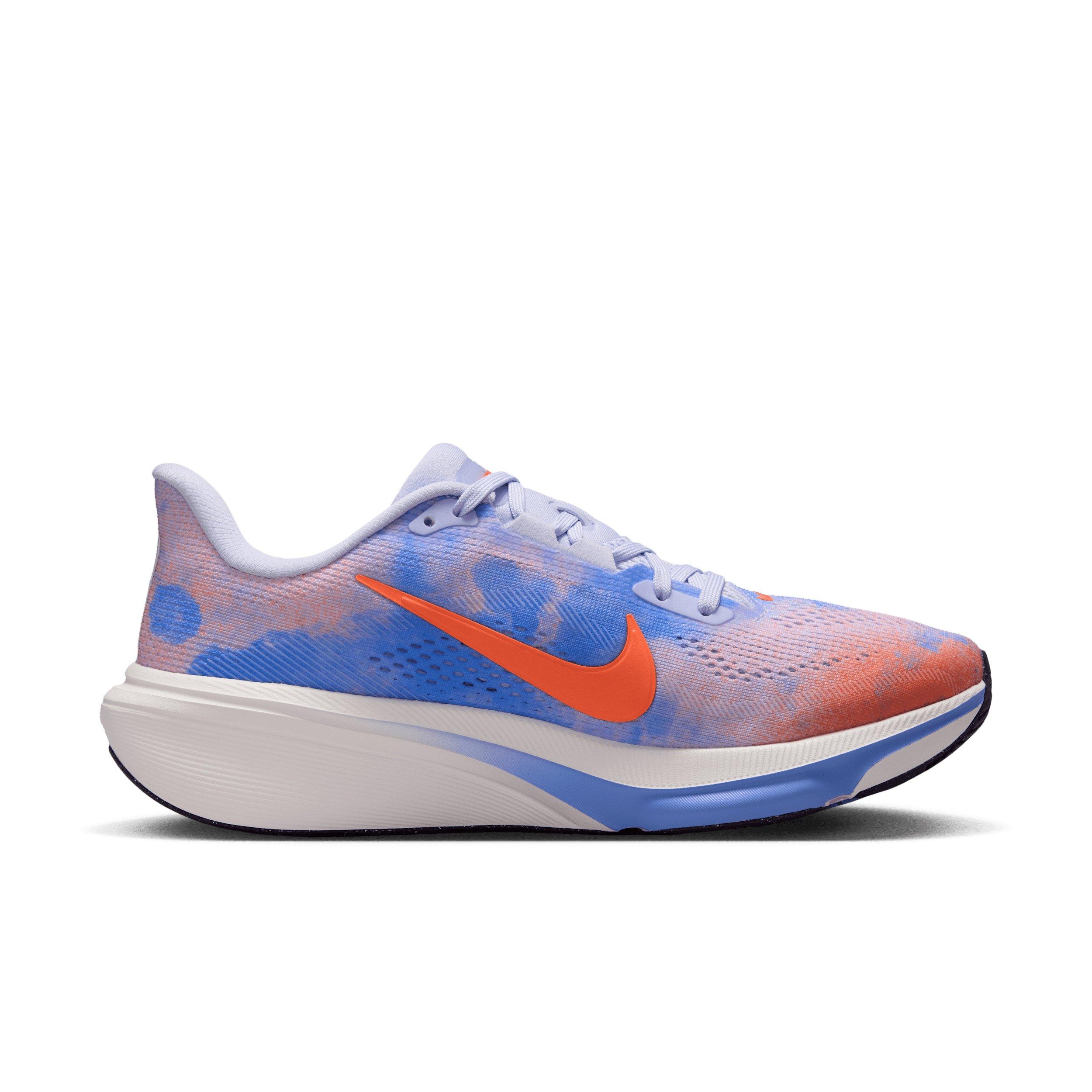 Nike Pegasus 42 "Bleached Lilac/Royal Pulse/Summit White/Hyper Crimson" Women's Running Shoe - LILAC/ROYAL/WHITE/CRIMSON Thumbnail View 1