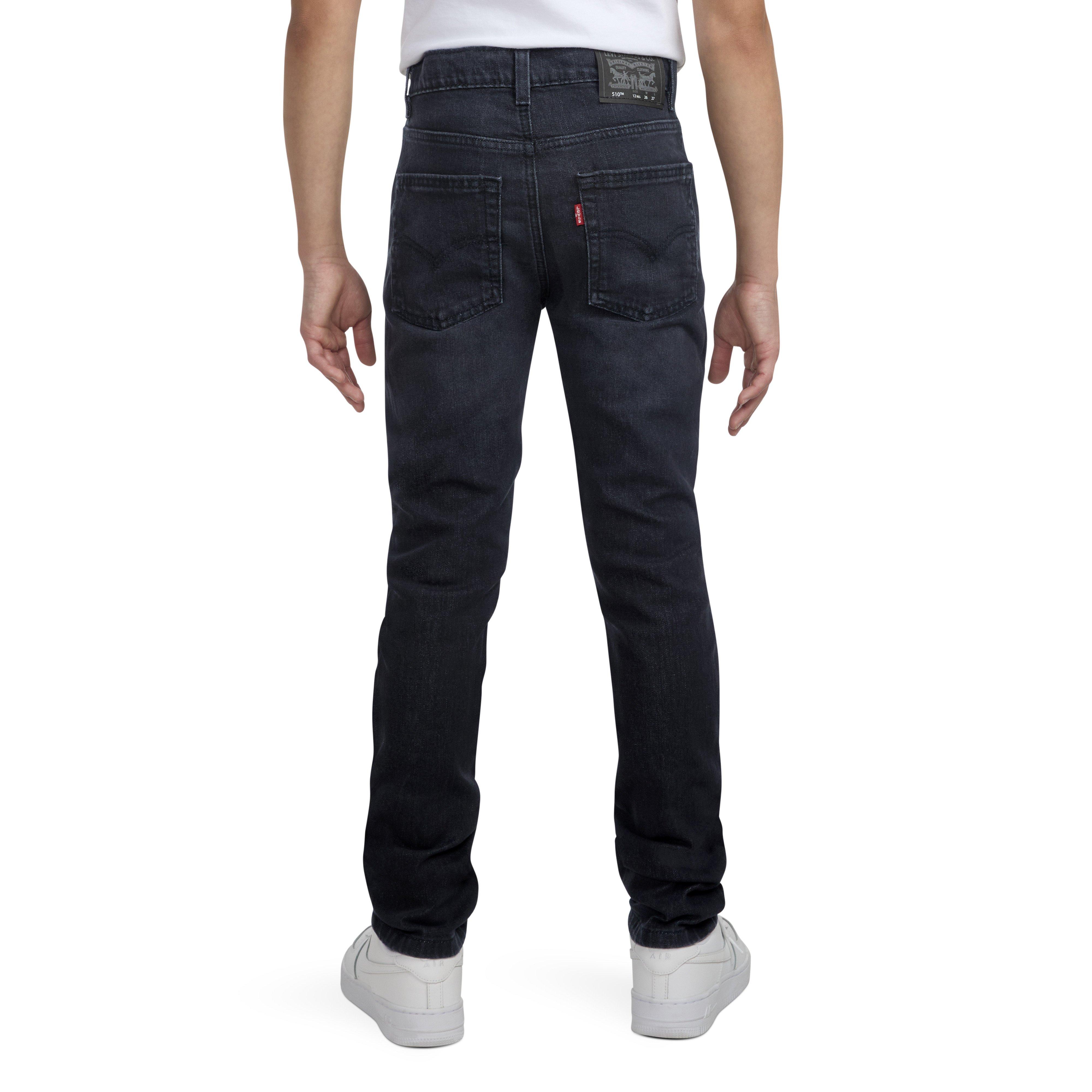 Levi's 510 Classic Skinny Fit Dark Wash Big Boys' Dk Grey Denim Jeans
