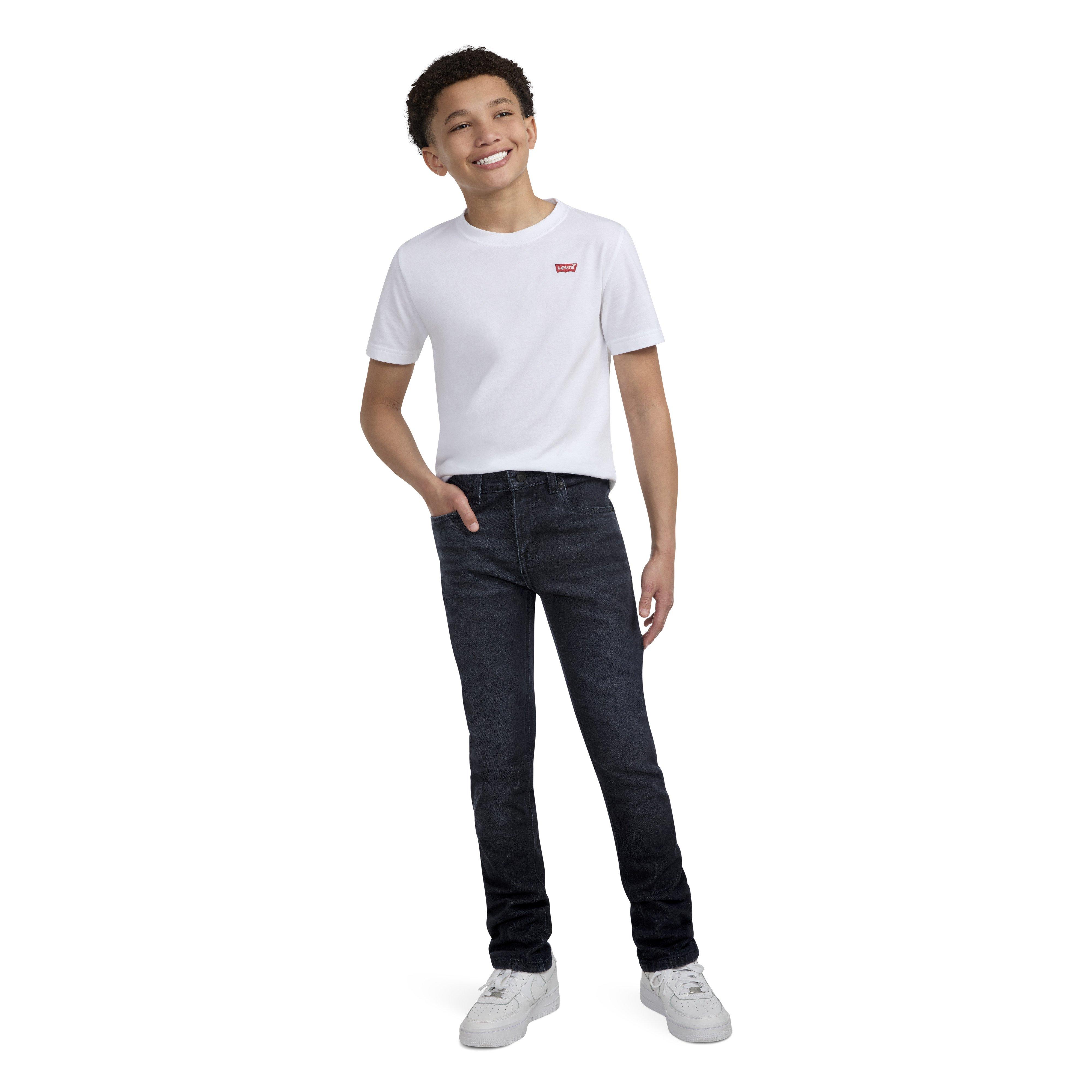 Levi's 510 Classic Skinny Fit Dark Wash Big Boys' Dk Grey Denim Jeans