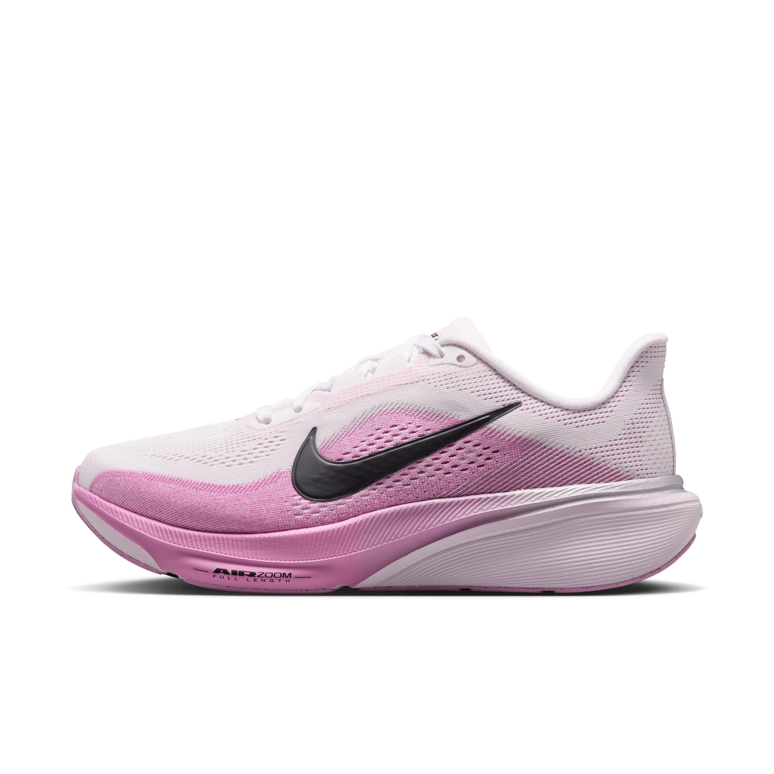 Nike Pegasus 42 "White/Light Magenta/Bleached Lilac/Black" Women's Wide Running Shoe - WHITE/LT MAGENTA/LILAC/BLACK