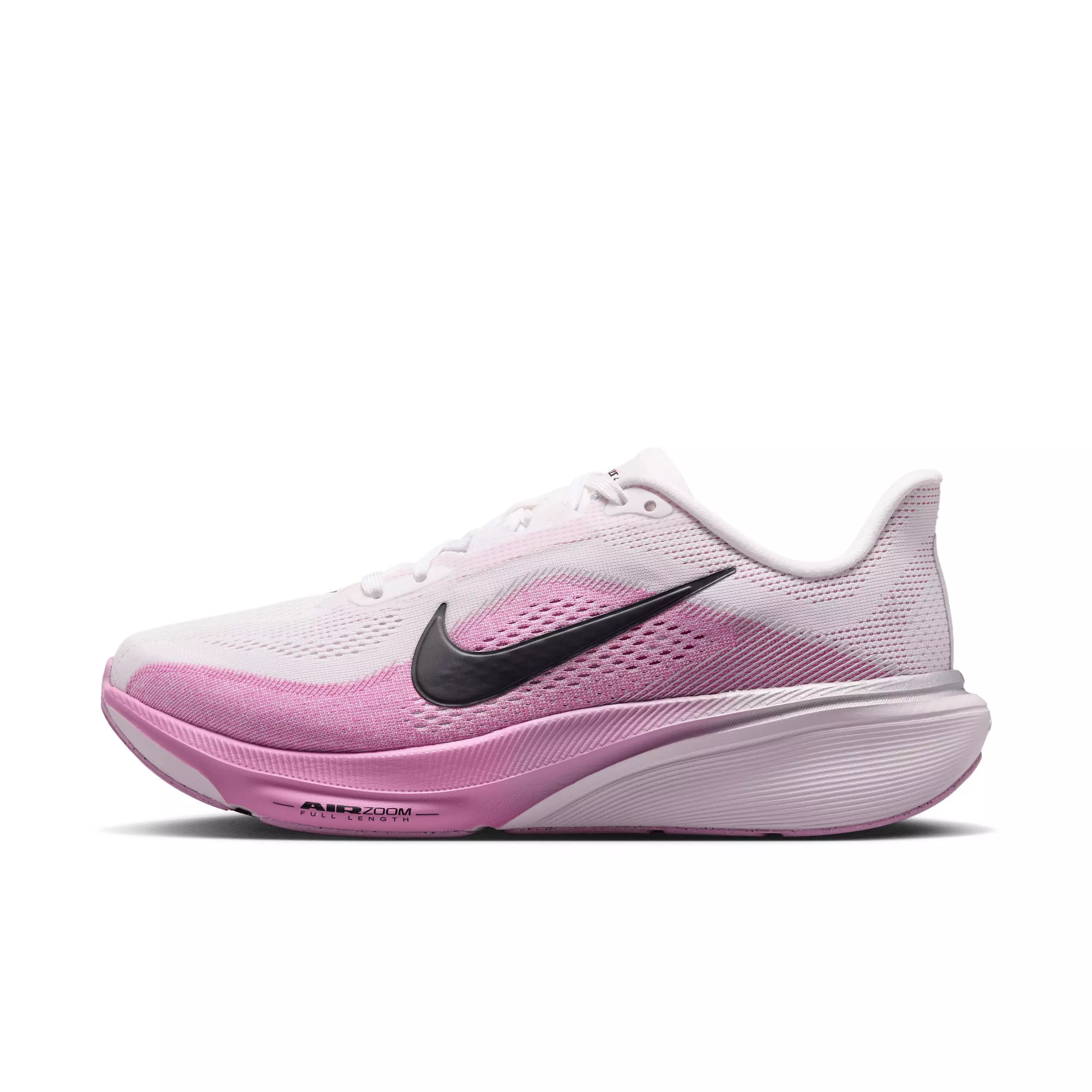 Nike Pegasus 42 "White/Light Magenta/Bleached Lilac/Black" Women's Wide Running Shoe - WHITE/LT MAGENTA/LILAC/BLACK