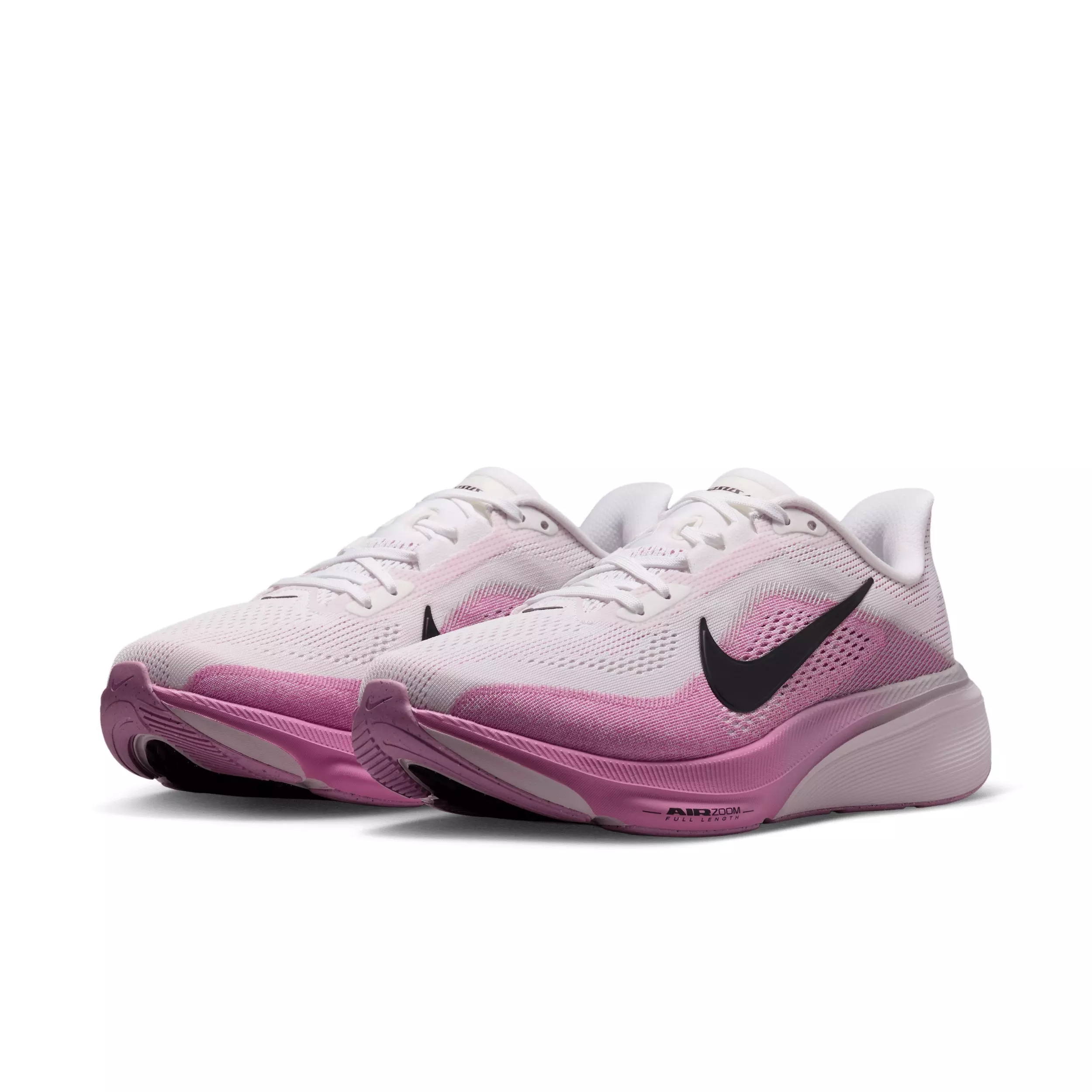 Nike Pegasus 42 "White/Light Magenta/Bleached Lilac/Black" Women's Wide Running Shoe - WHITE/LT MAGENTA/LILAC/BLACK