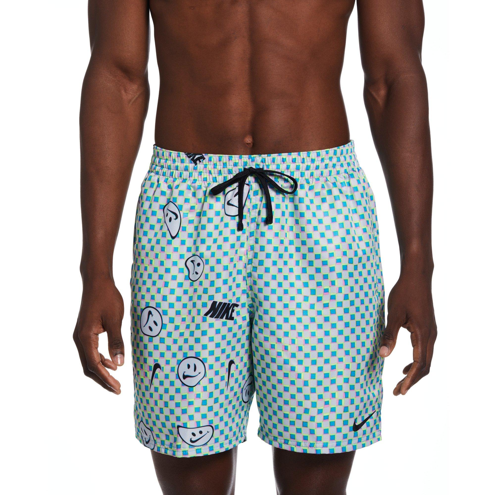 Nike hybrid all over print store swim shorts