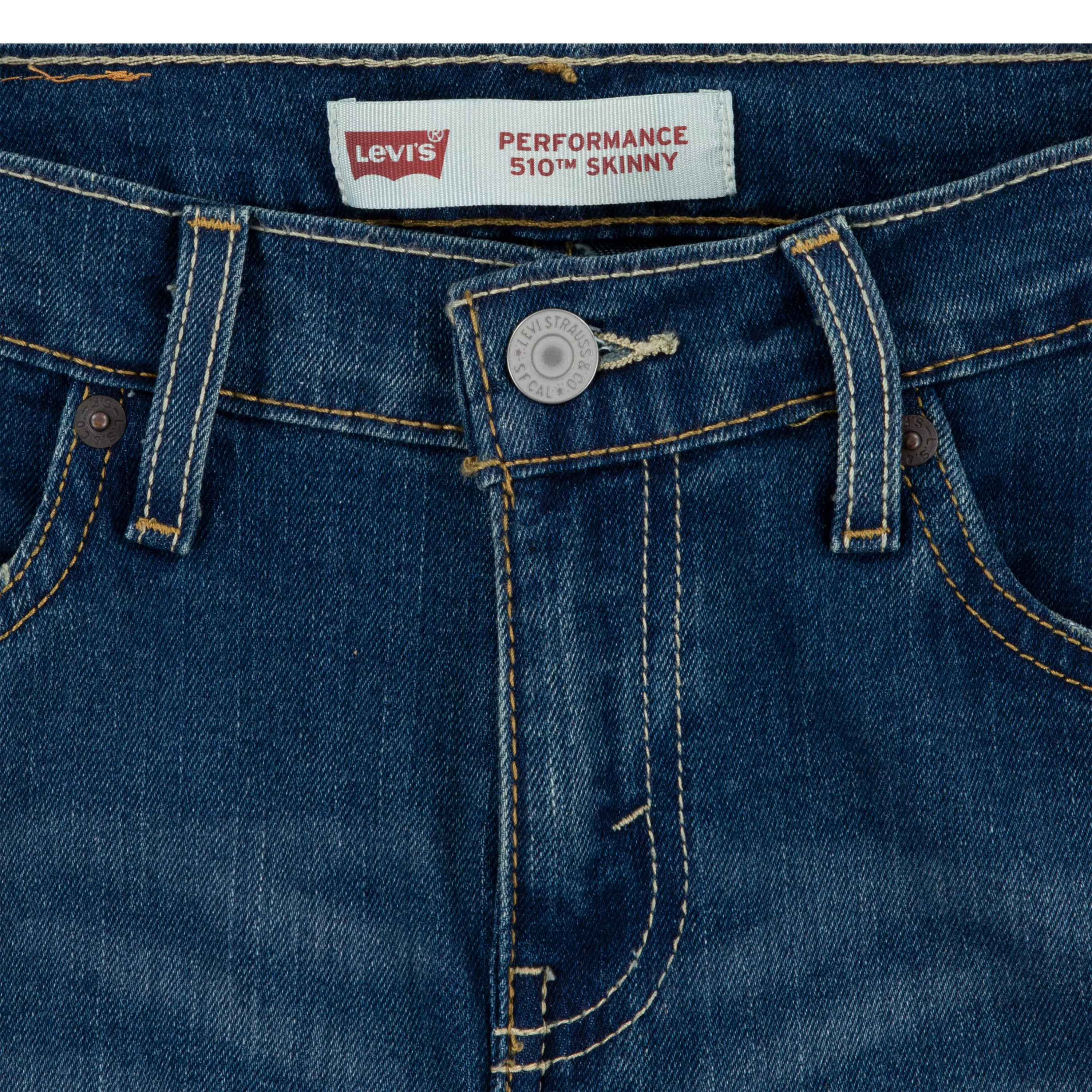 Levi's Big Boys' 510 Classic Skinny Fit Med Wash Melbourne Blue Denim Jeans - MELBOURNE BLUE