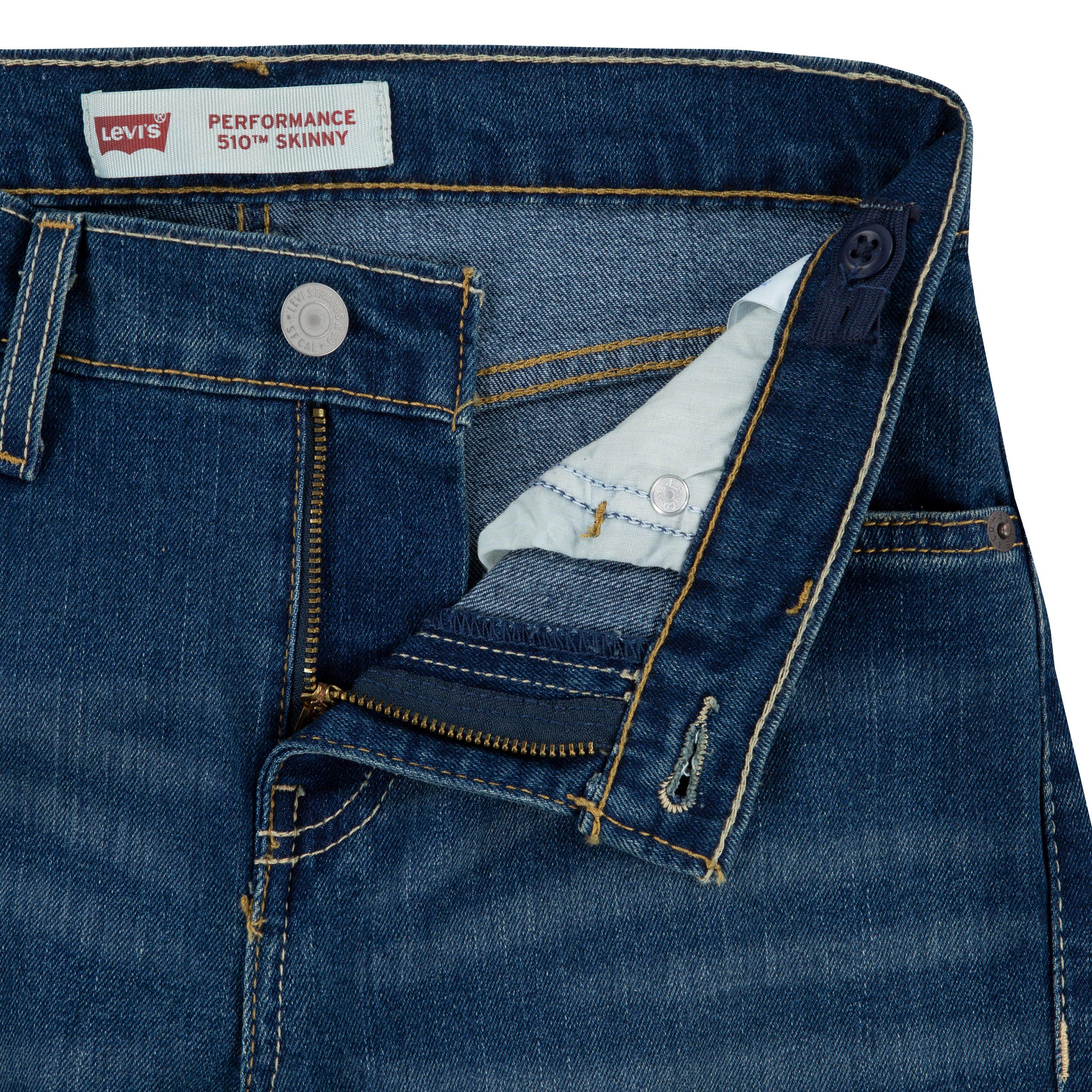 Levi's Big Boys' 510 Classic Skinny Fit Med Wash Melbourne Blue Denim Jeans - MELBOURNE BLUE Thumbnail View 7