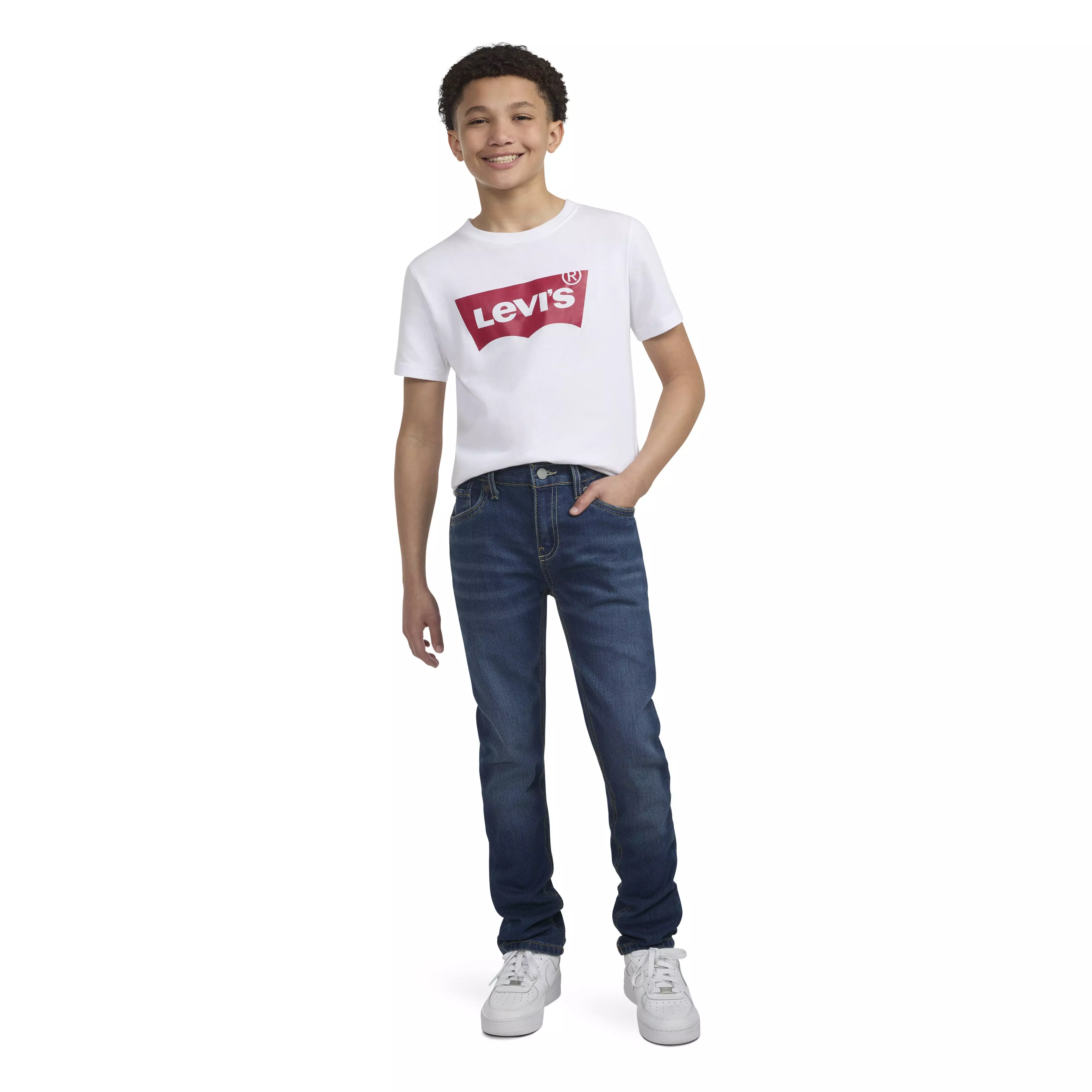 Levi's Big Boys' 510 Classic Skinny Fit Med Wash Melbourne Blue Denim Jeans - MELBOURNE BLUE