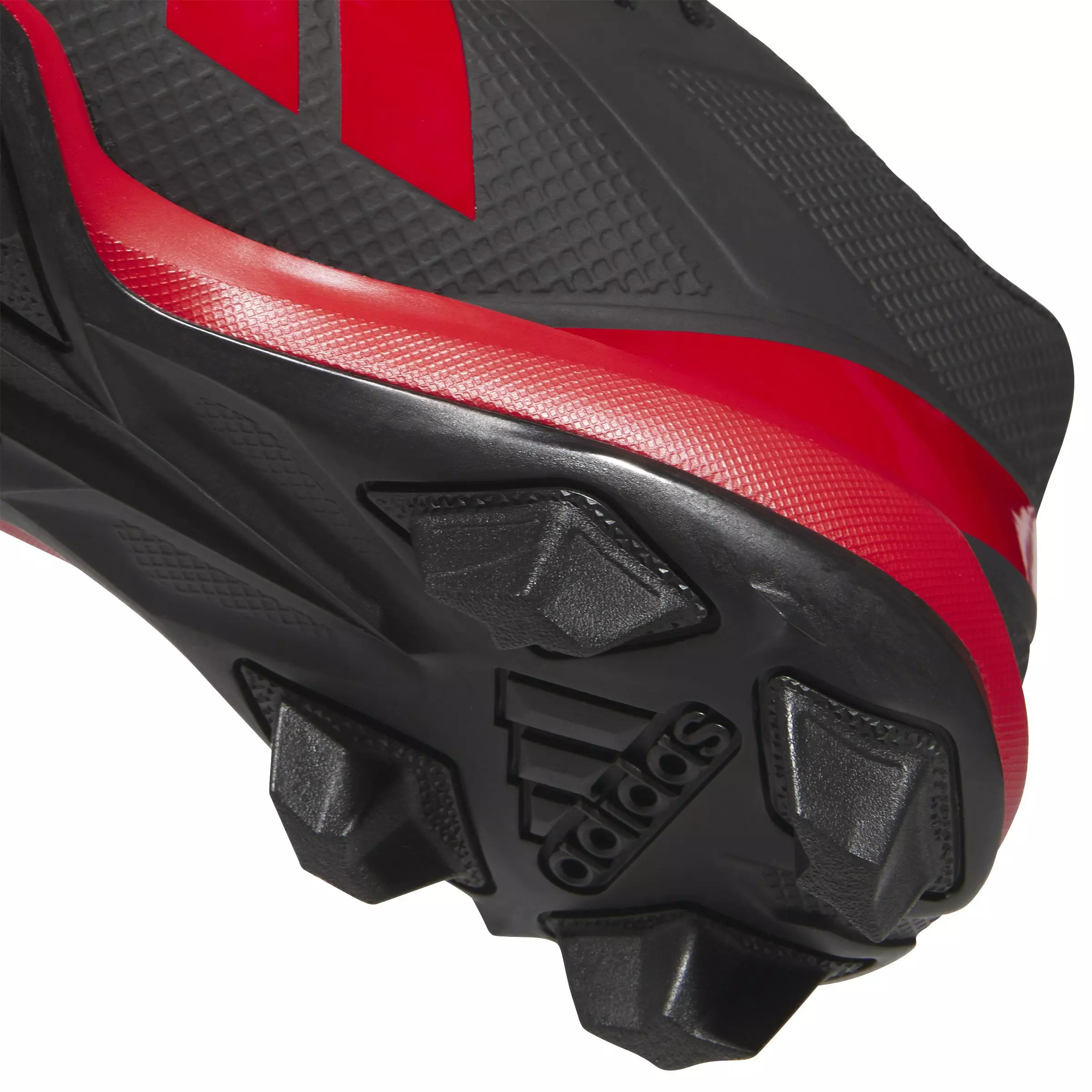 adidas Adizero Impact.2 "Core Black/Team Power Red 2/Core Black" Men's Football Cleat - BLACK/RED/BLACK