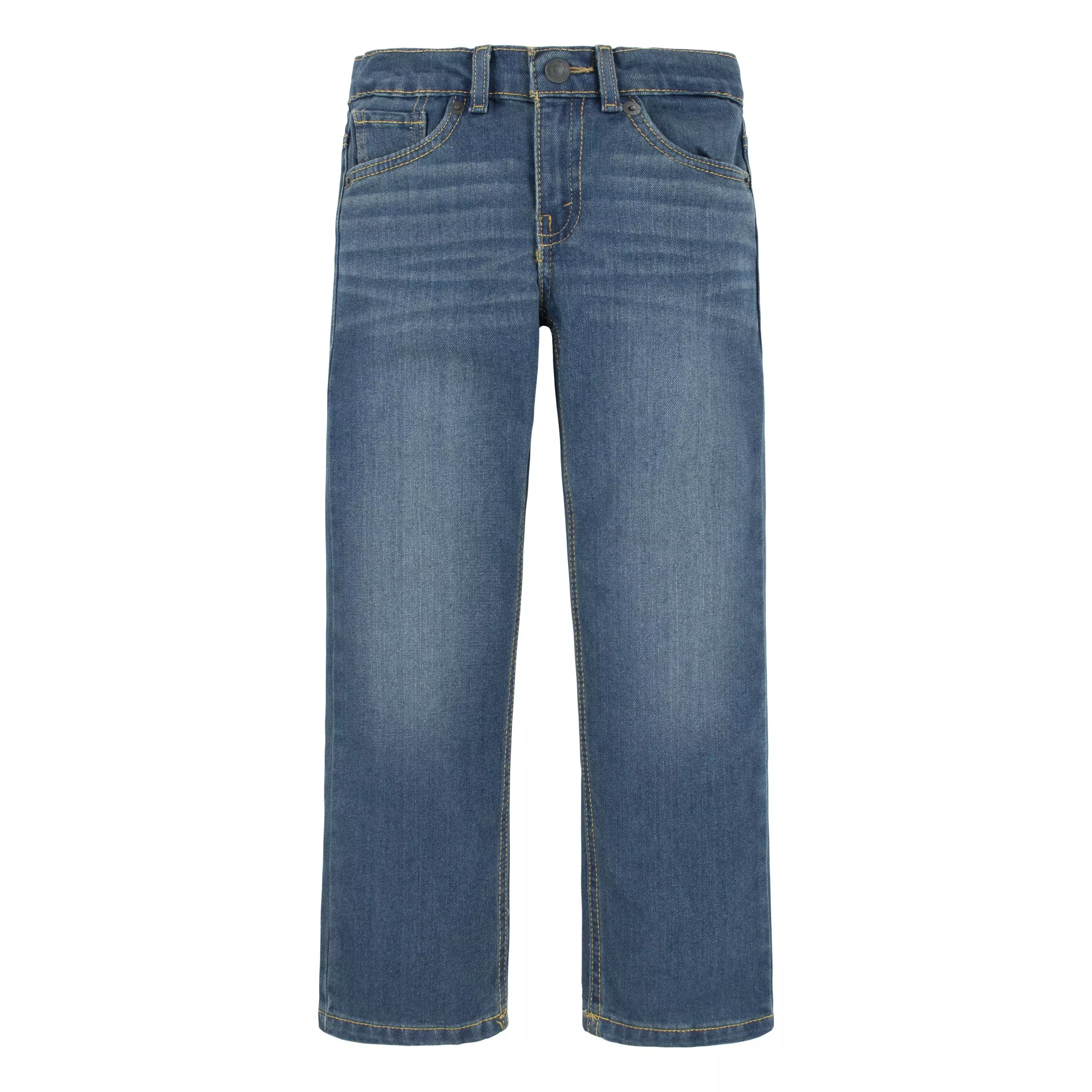 Levi's Little Boys' 514 Straight Performance Classic Medium Blue Wash Denim Jeans - BLUE
