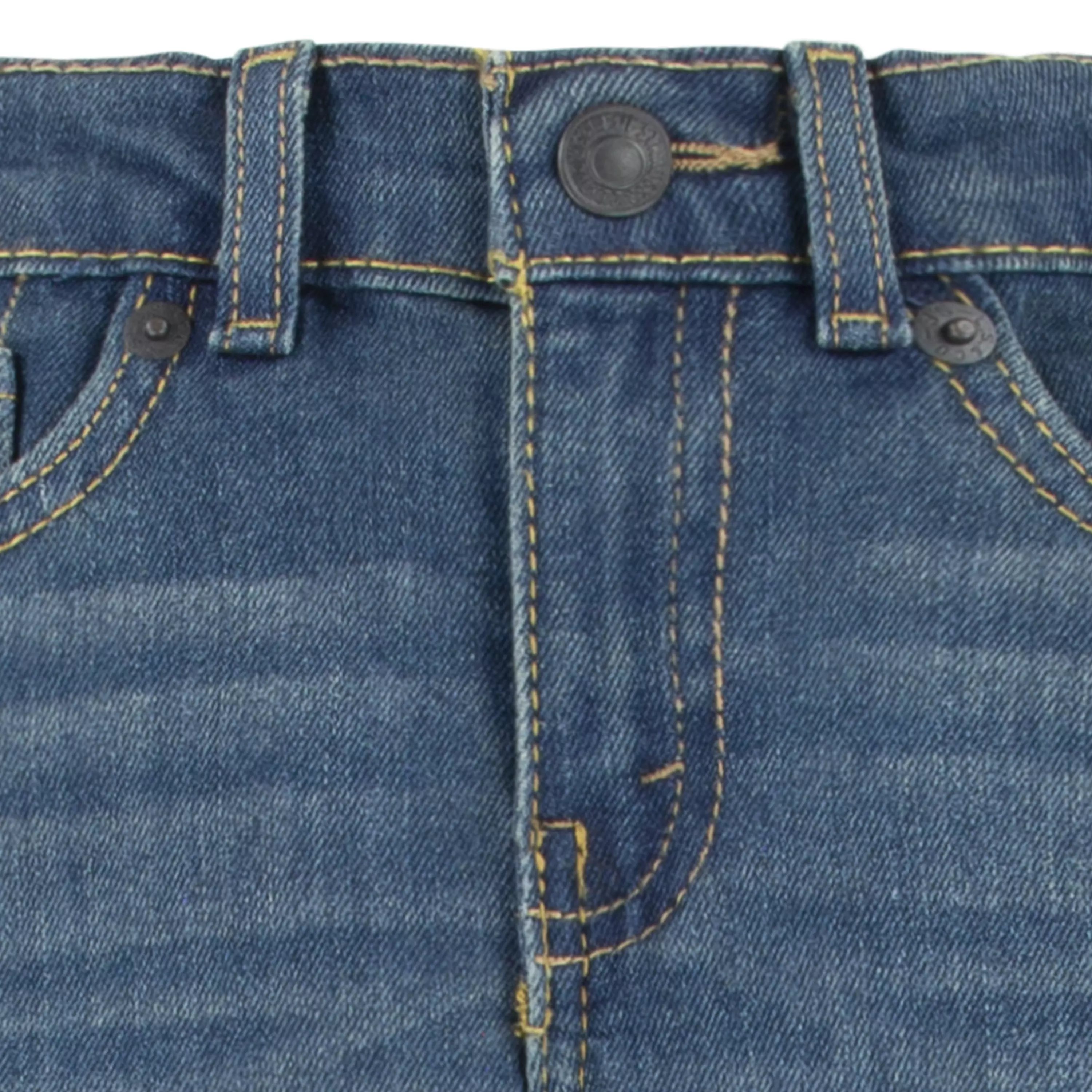 Levi's Little Boys' 514 Straight Performance Classic Medium Blue Wash Denim Jeans - BLUE