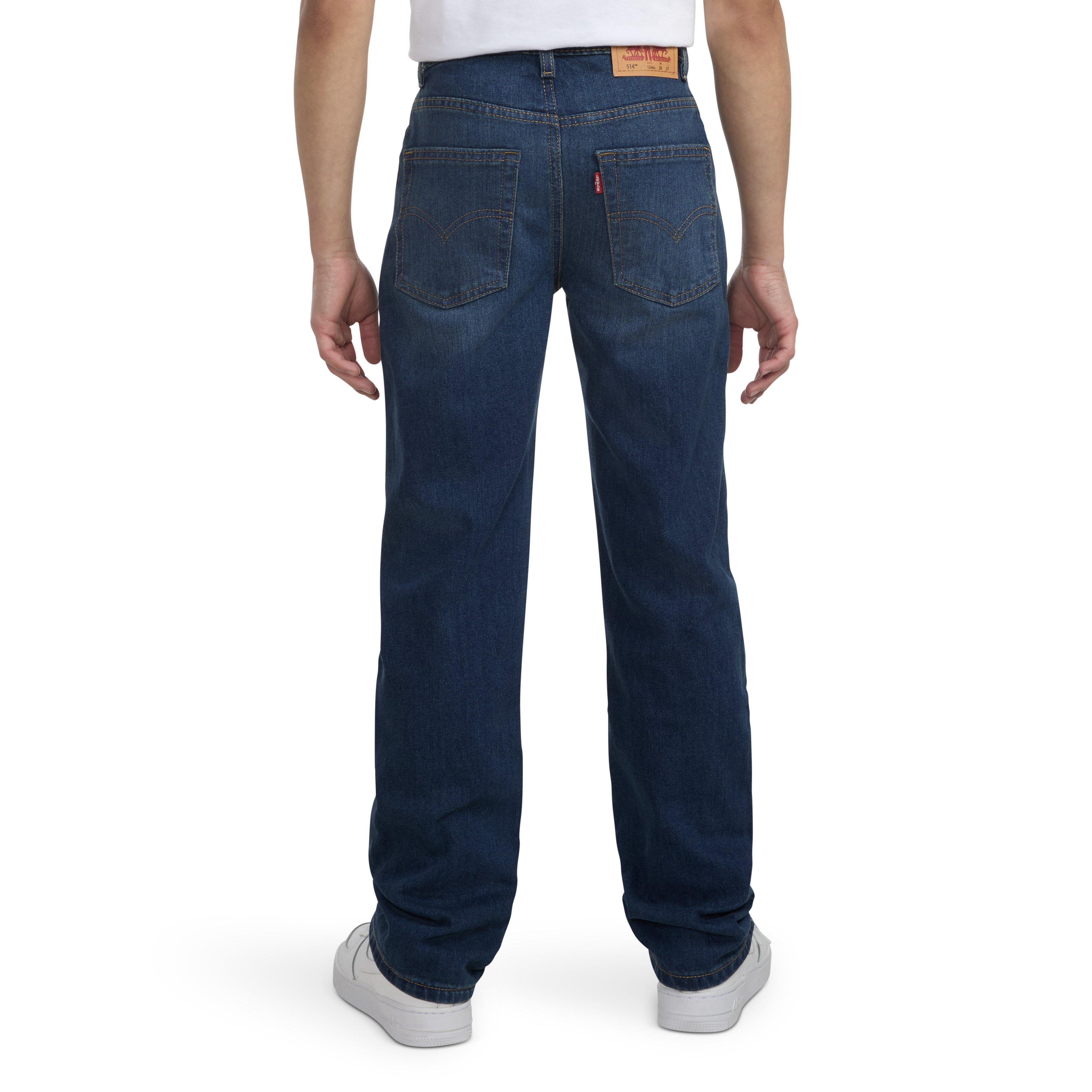 Levi's 514 Straight Performance Classic Big Boys' Medium Blue Wash Denim Jeans