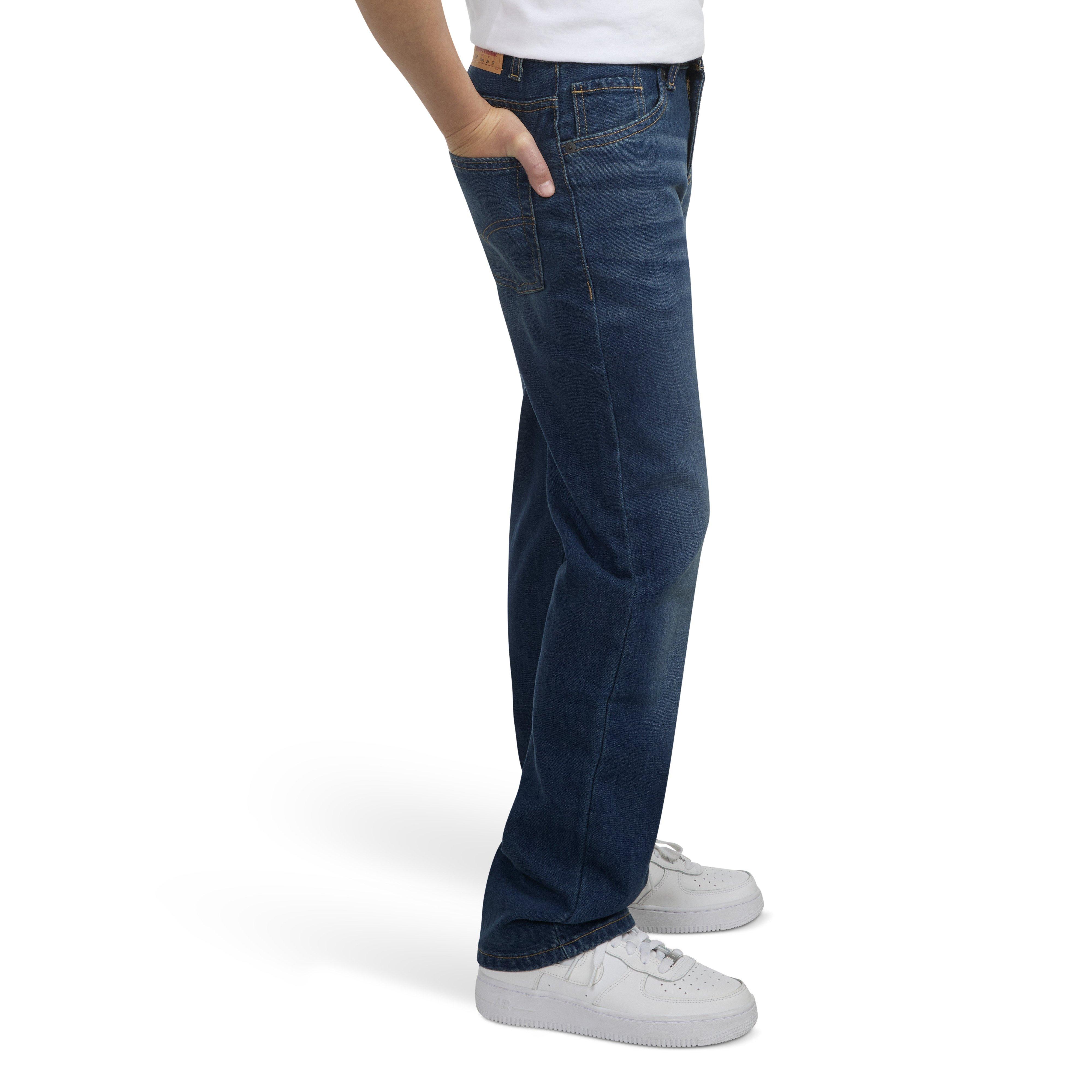 Levi's Big Boys' 514 Straight Performance Classic Medium Blue Wash Denim Jeans - BLUE Thumbnail View 3