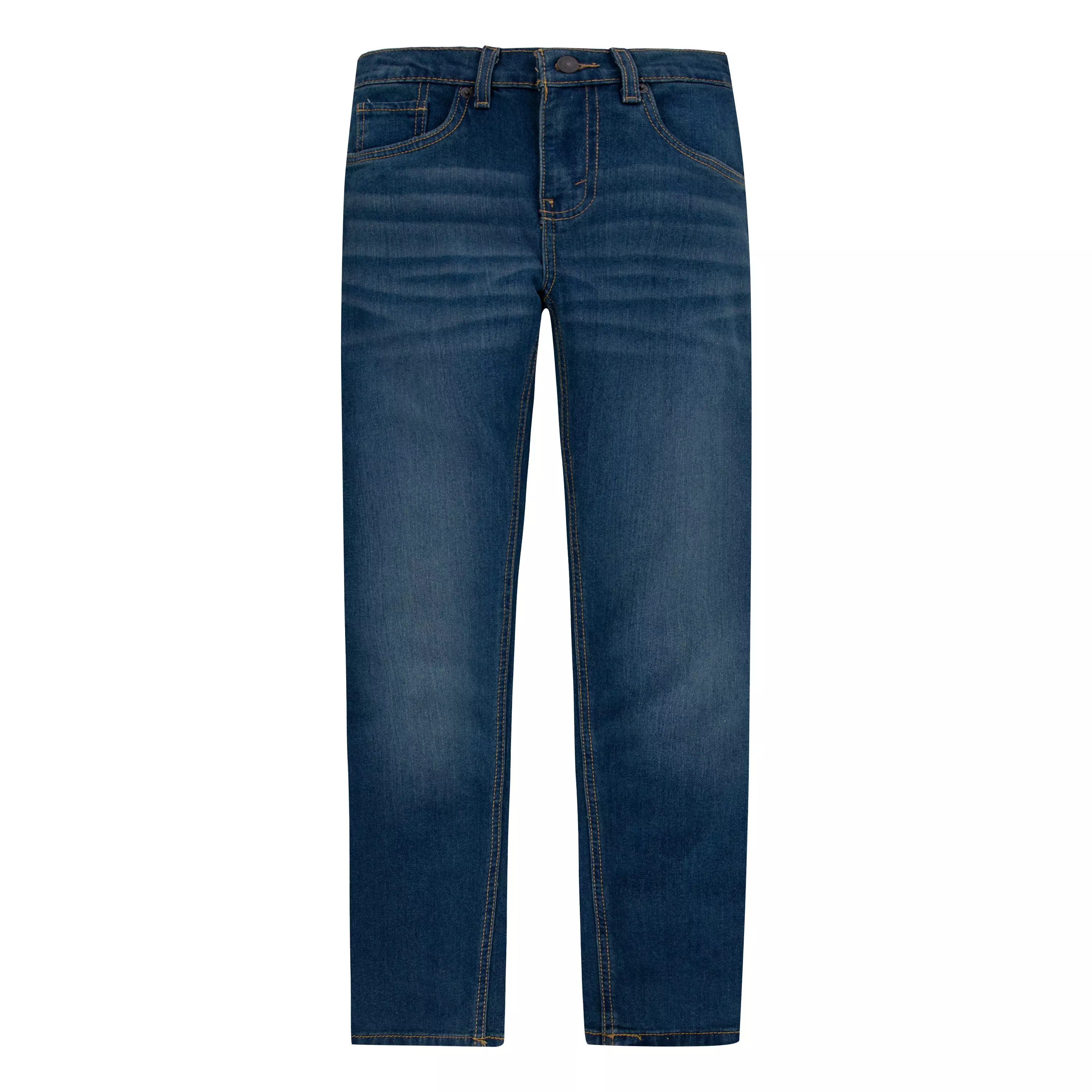 Levi's Big Boys' 514 Straight Performance Classic Medium Blue Wash Denim Jeans - BLUE