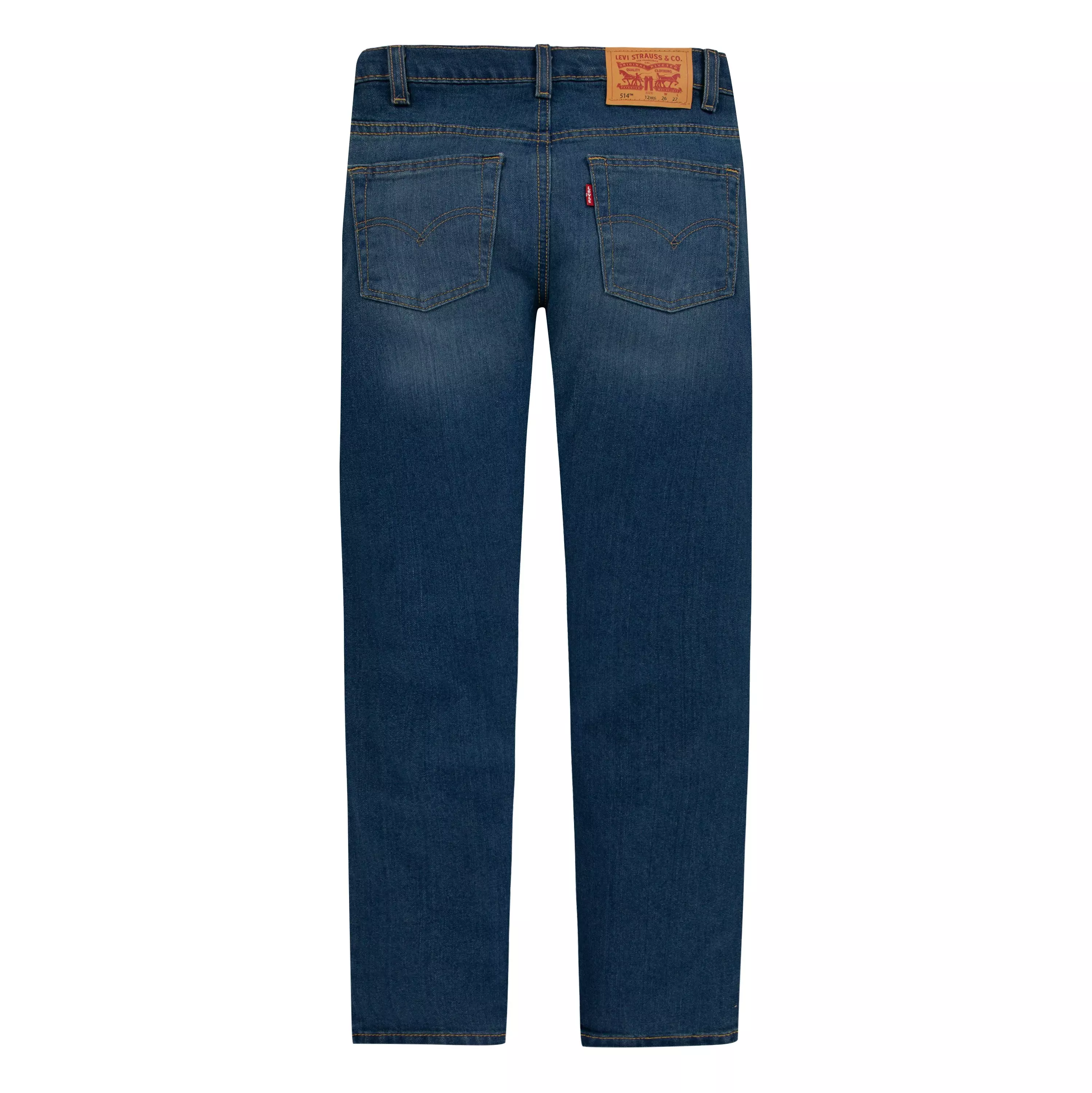 Levi's Big Boys' 514 Straight Performance Classic Medium Blue Wash Denim Jeans - BLUE