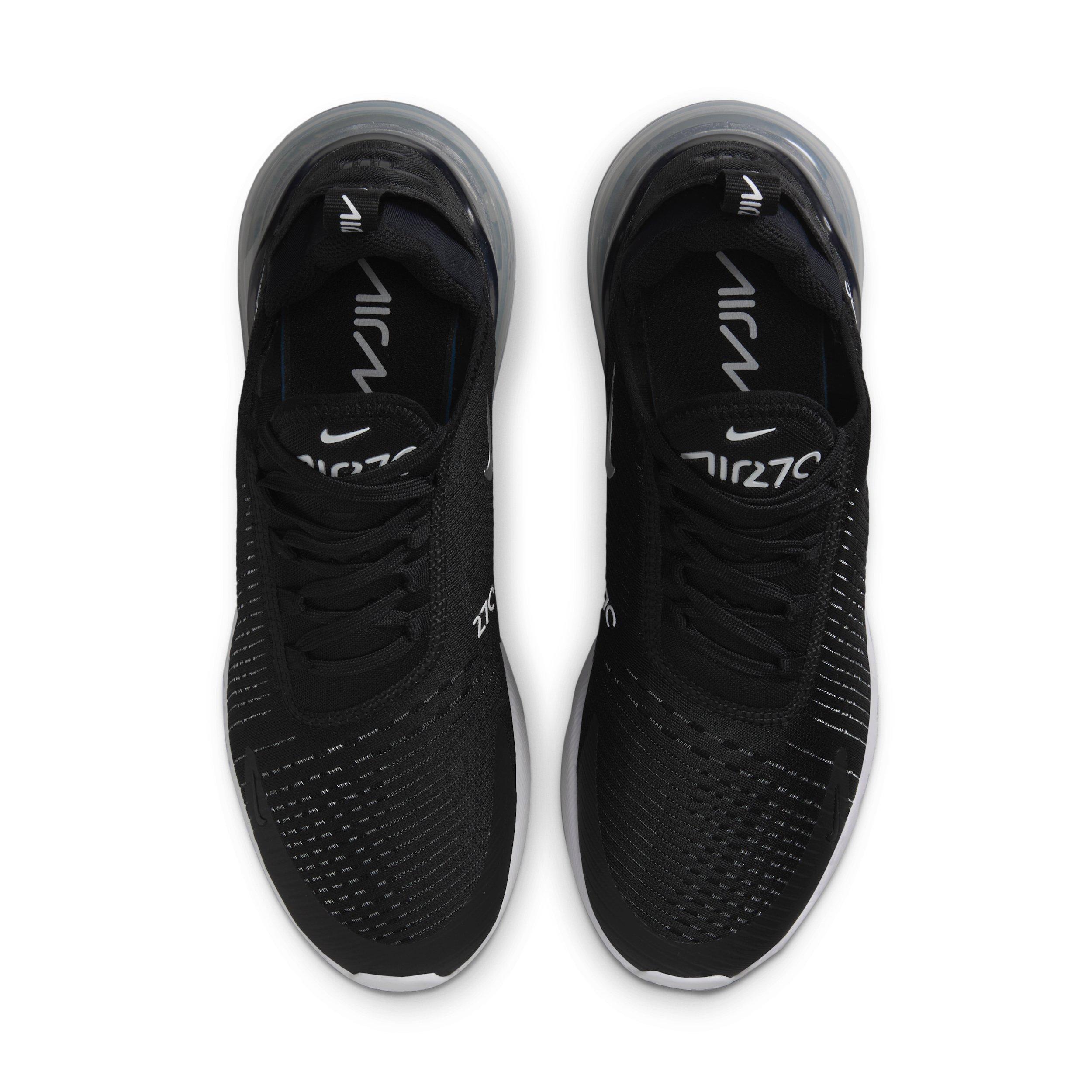 Nike Air Max 270 "Black/White/Metallic Silver" Women's Shoe - BLACK/WHITE/SILVER Thumbnail View 4