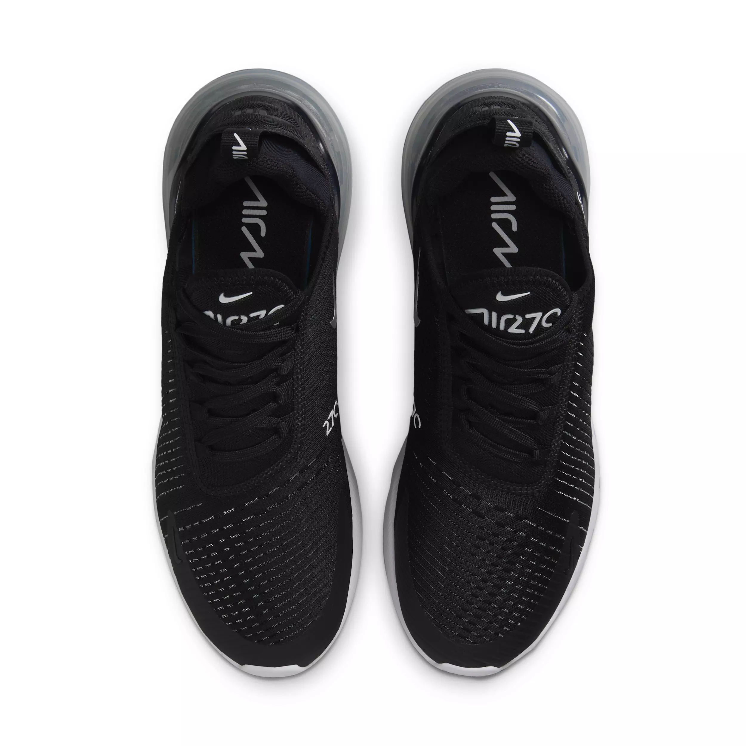 Nike Air Max 270 "Black/White/Metallic Silver" Women's Shoe - BLACK/WHITE/SILVER