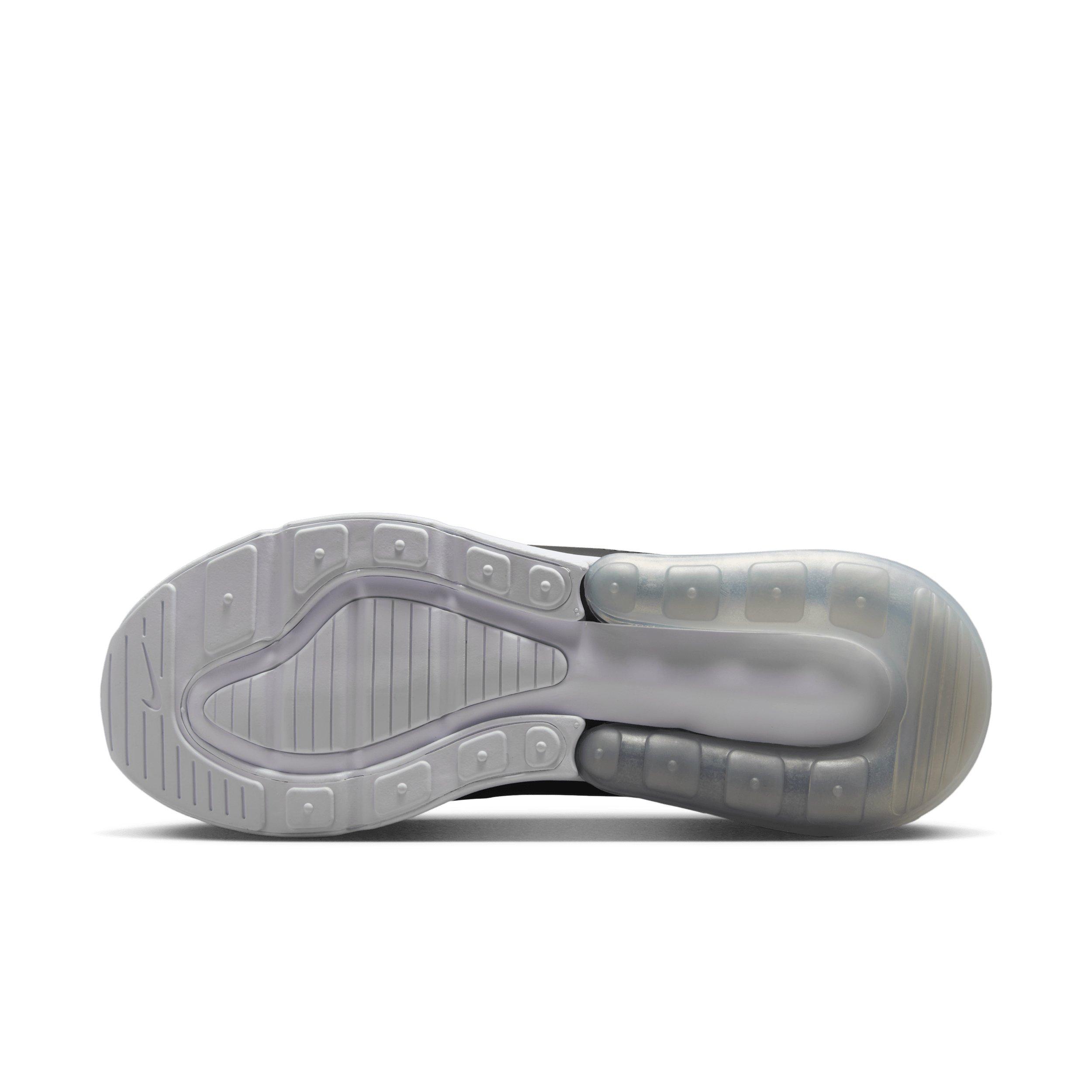 Nike Air Max 270 "Black/White/Metallic Silver" Women's Shoe - BLACK/WHITE/SILVER Thumbnail View 6
