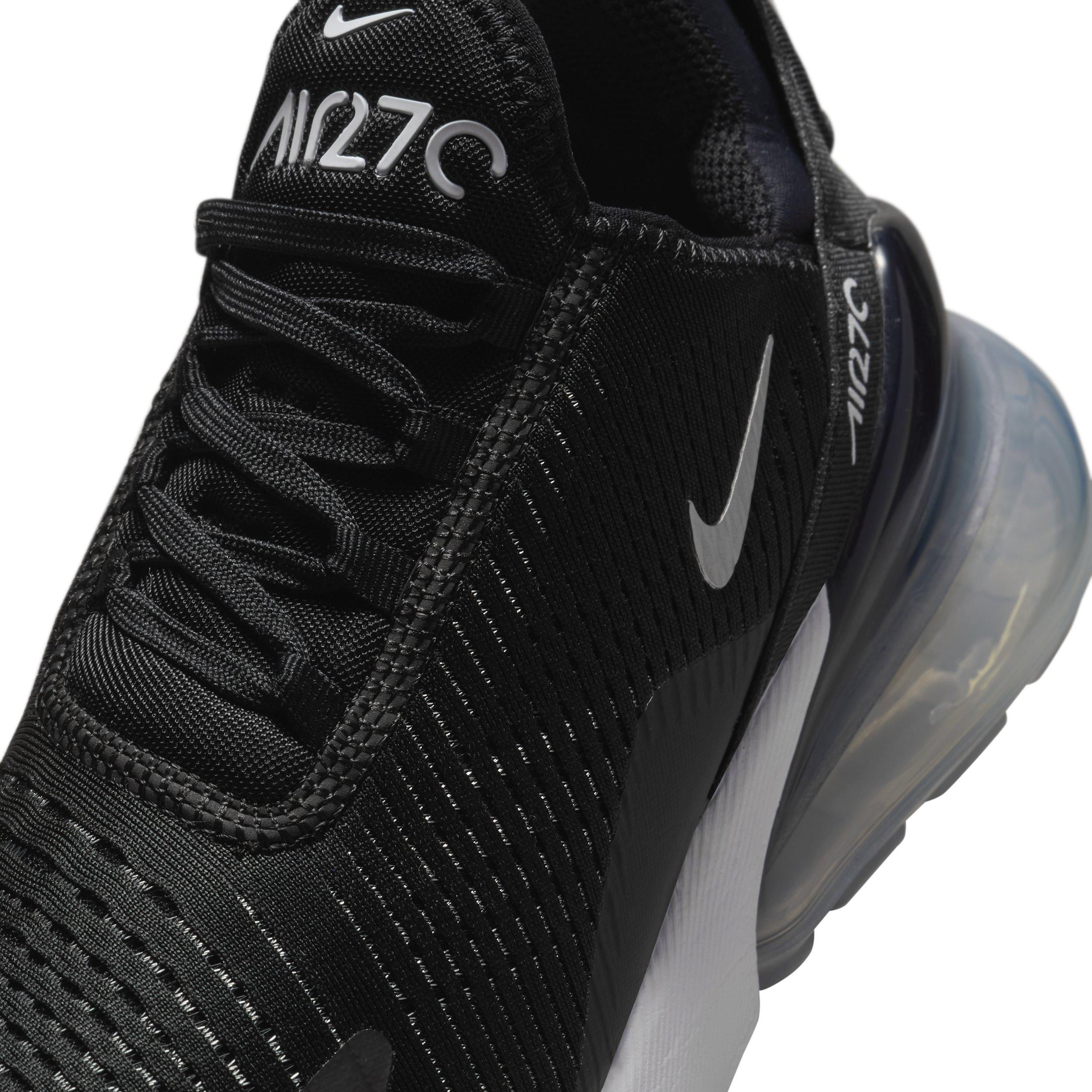 Nike Air Max 270 "Black/White/Metallic Silver" Women's Shoe - BLACK/WHITE/SILVER Thumbnail View 7