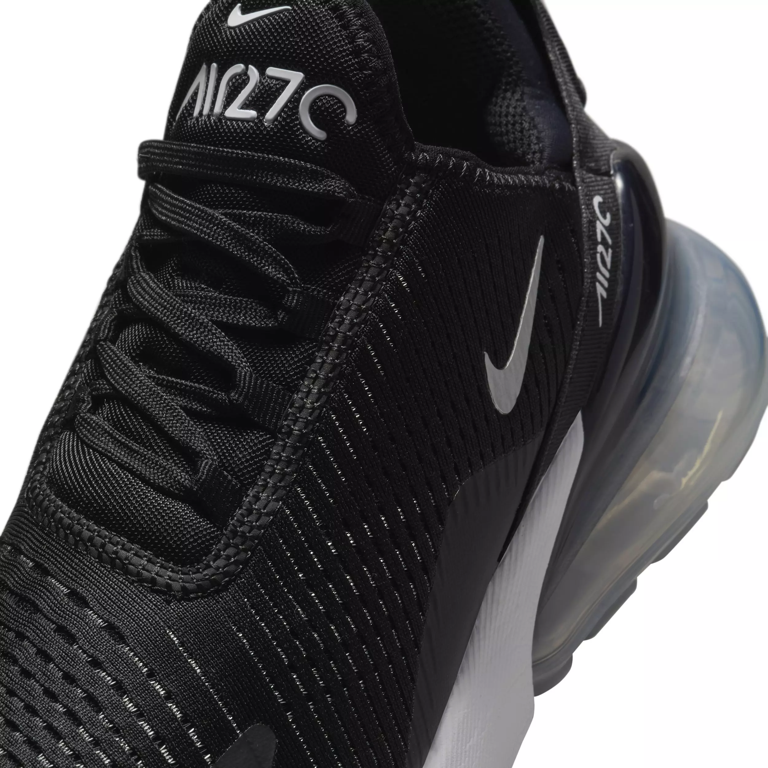 Nike Air Max 270 "Black/White/Metallic Silver" Women's Shoe - BLACK/WHITE/SILVER