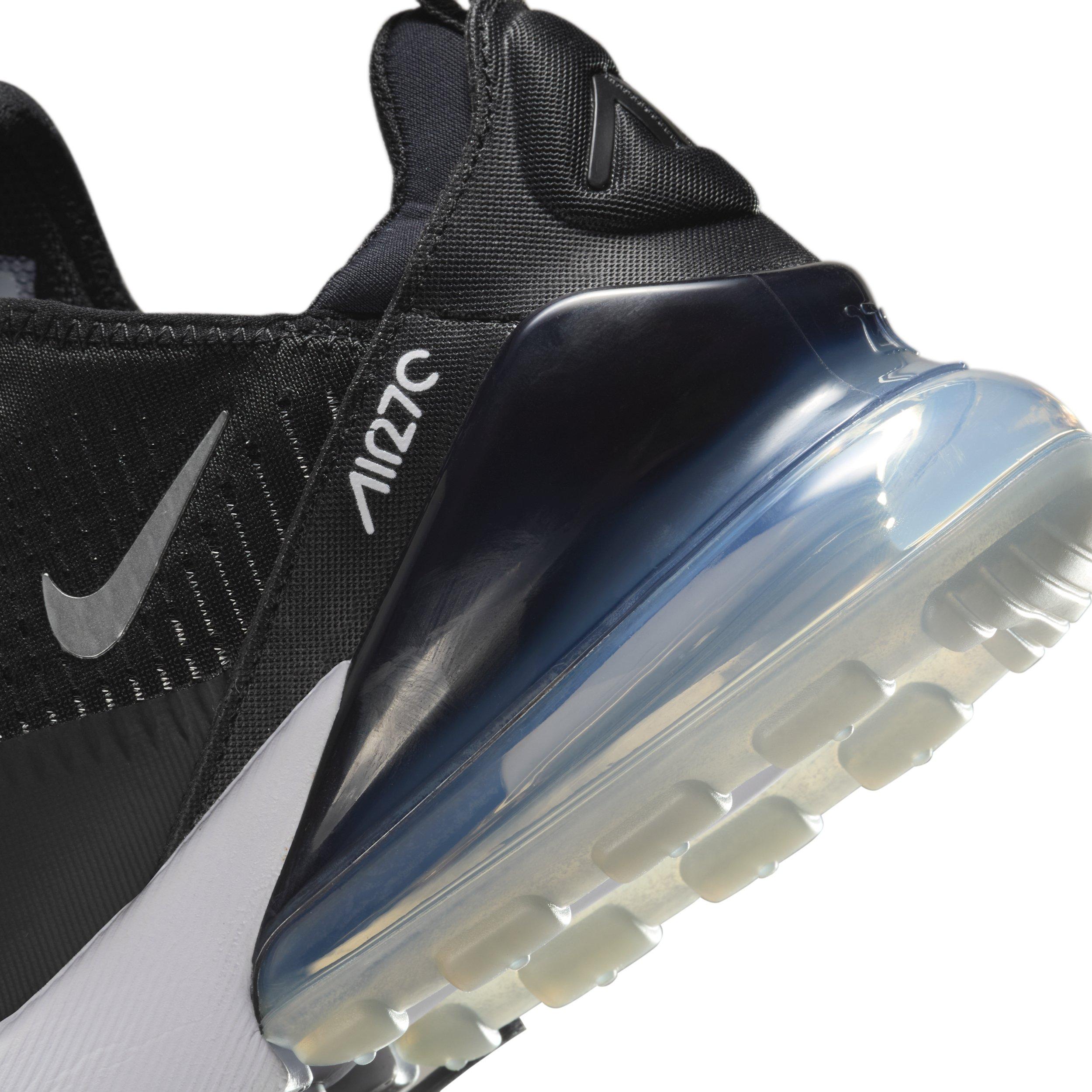 Nike Air Max 270 "Black/White/Metallic Silver" Women's Shoe - BLACK/WHITE/SILVER Thumbnail View 8