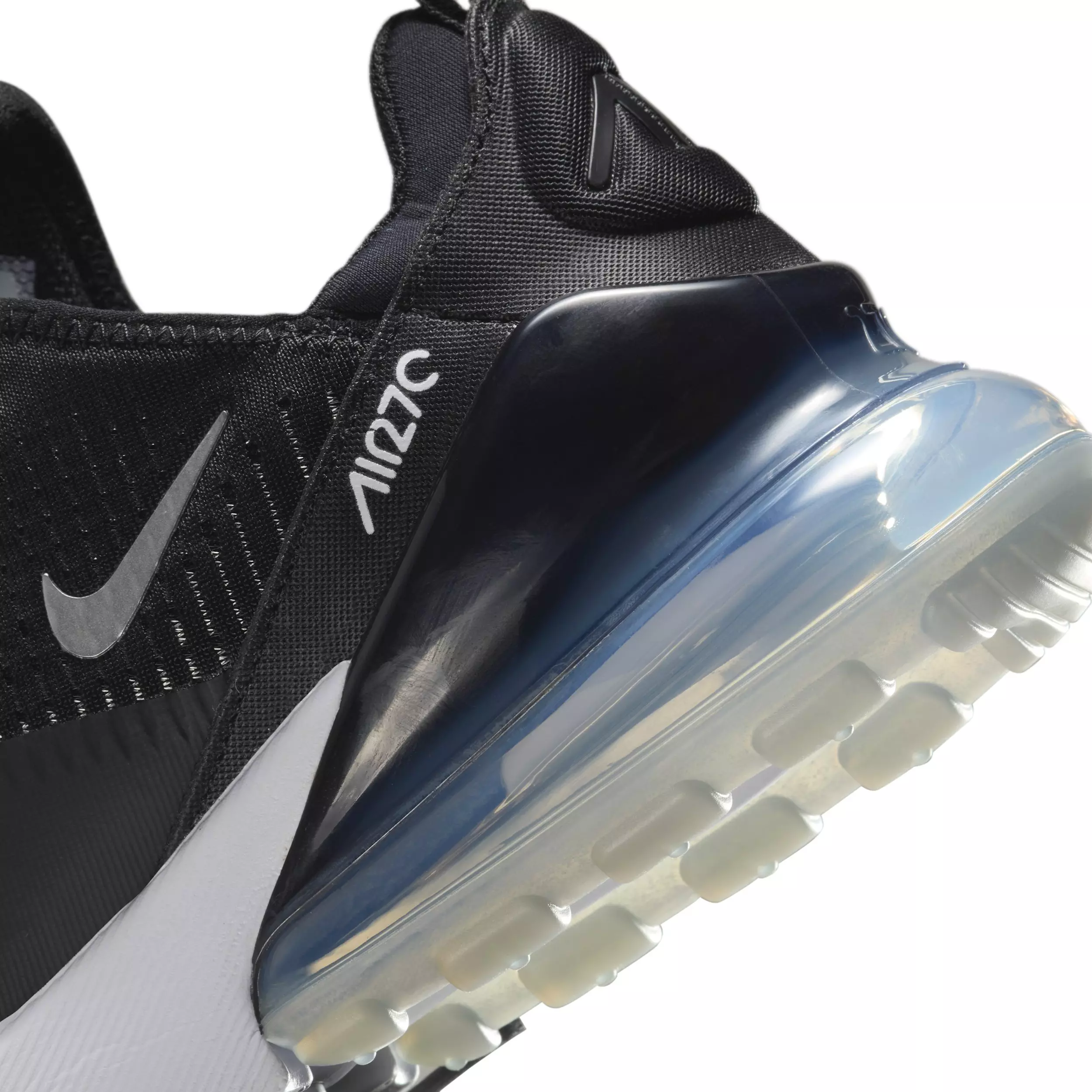 Nike Air Max 270 "Black/White/Metallic Silver" Women's Shoe - BLACK/WHITE/SILVER