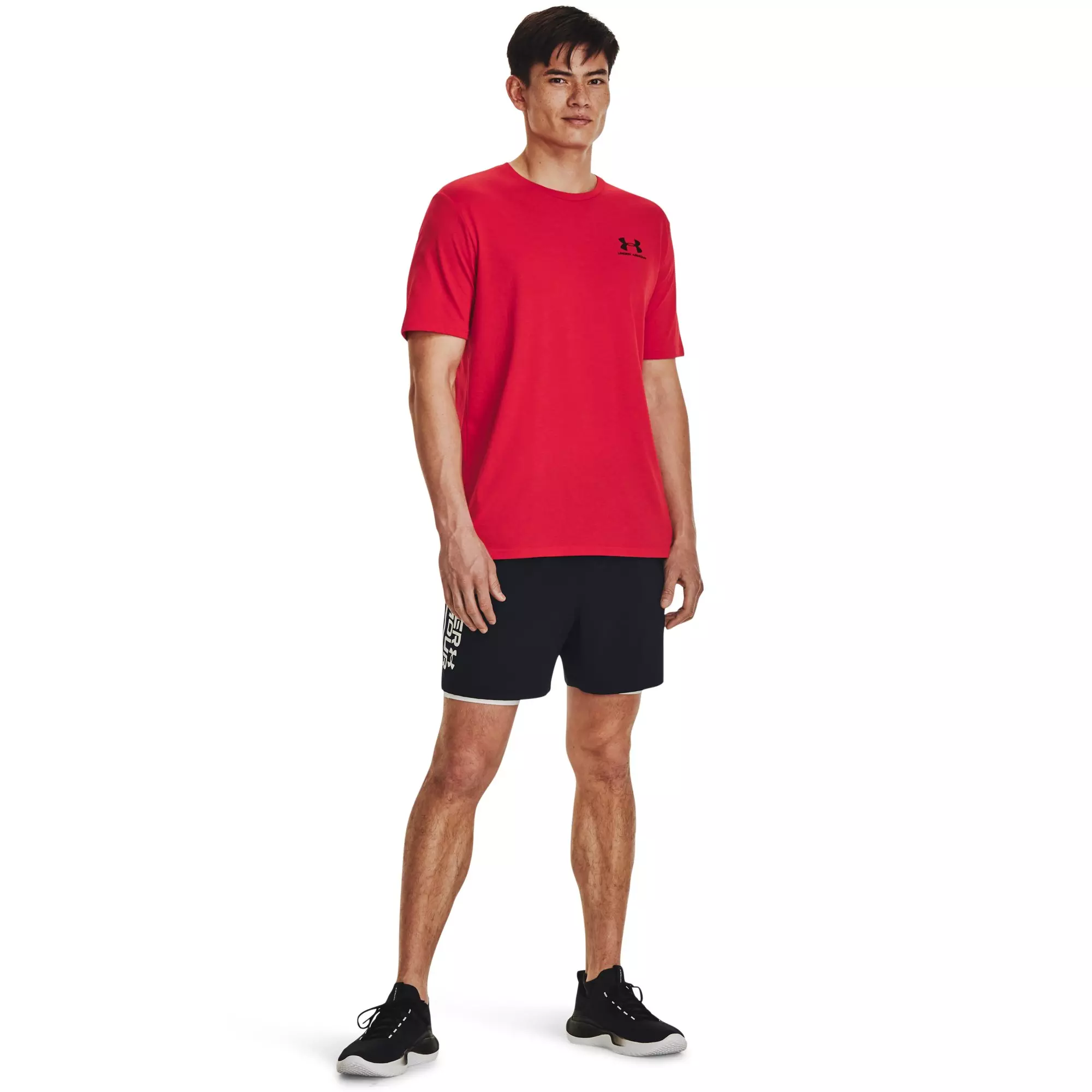 Under Armour Men's Sportstyle Red Tee - RED