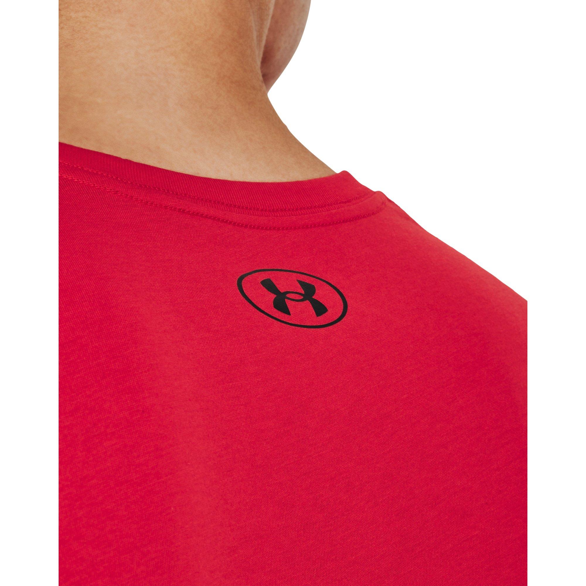 Under Armour Men's Sportstyle Red Tee - RED Thumbnail View 4