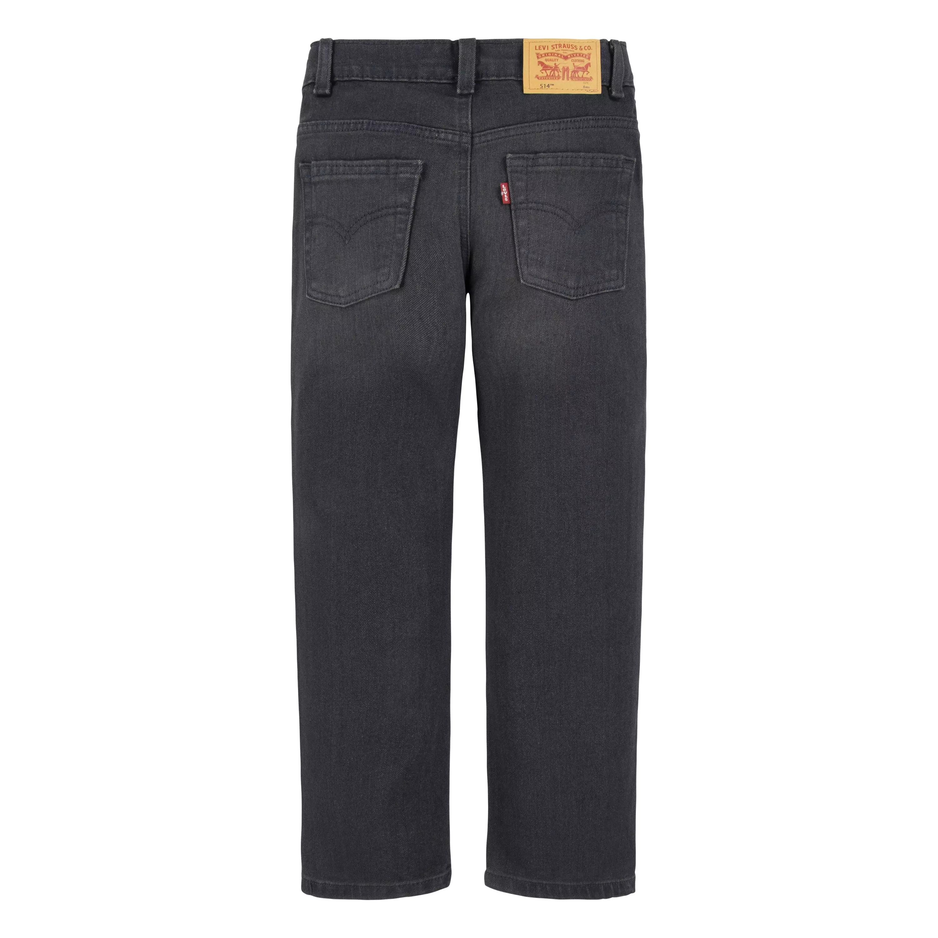 Levi's Little Boys' 514 Straight Performance Classic Black Wash Denim Jeans - BLACK