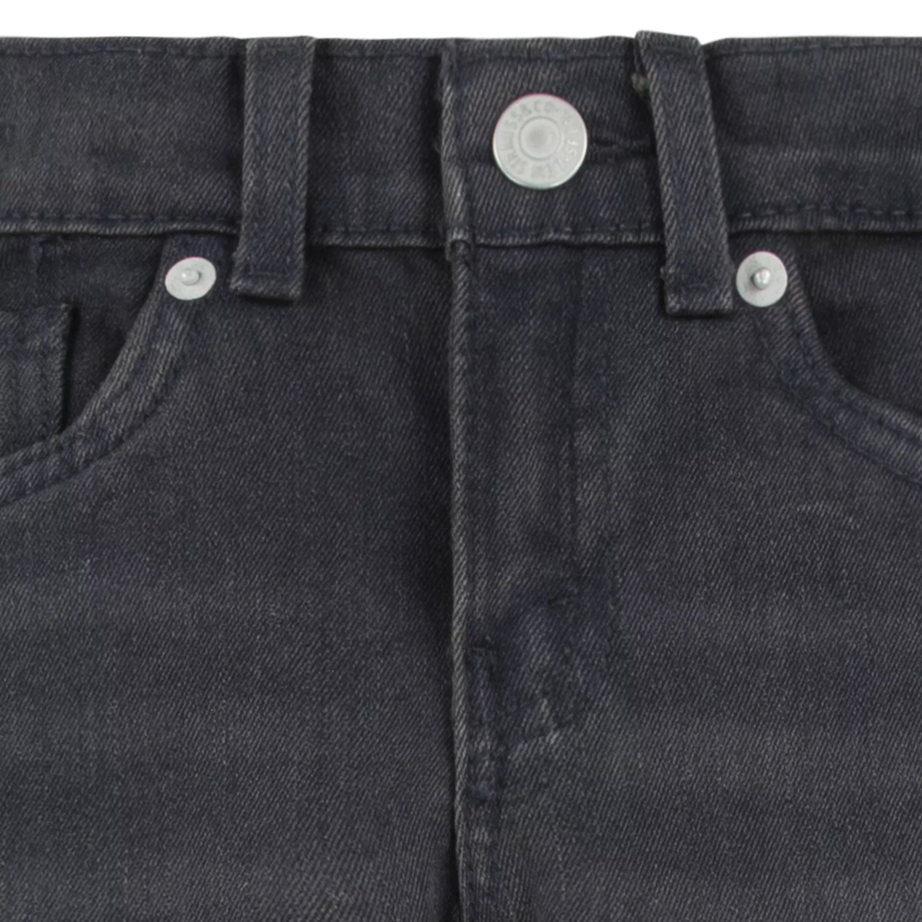 Levi's Little Boys' 514 Straight Performance Classic Black Wash Denim Jeans - BLACK