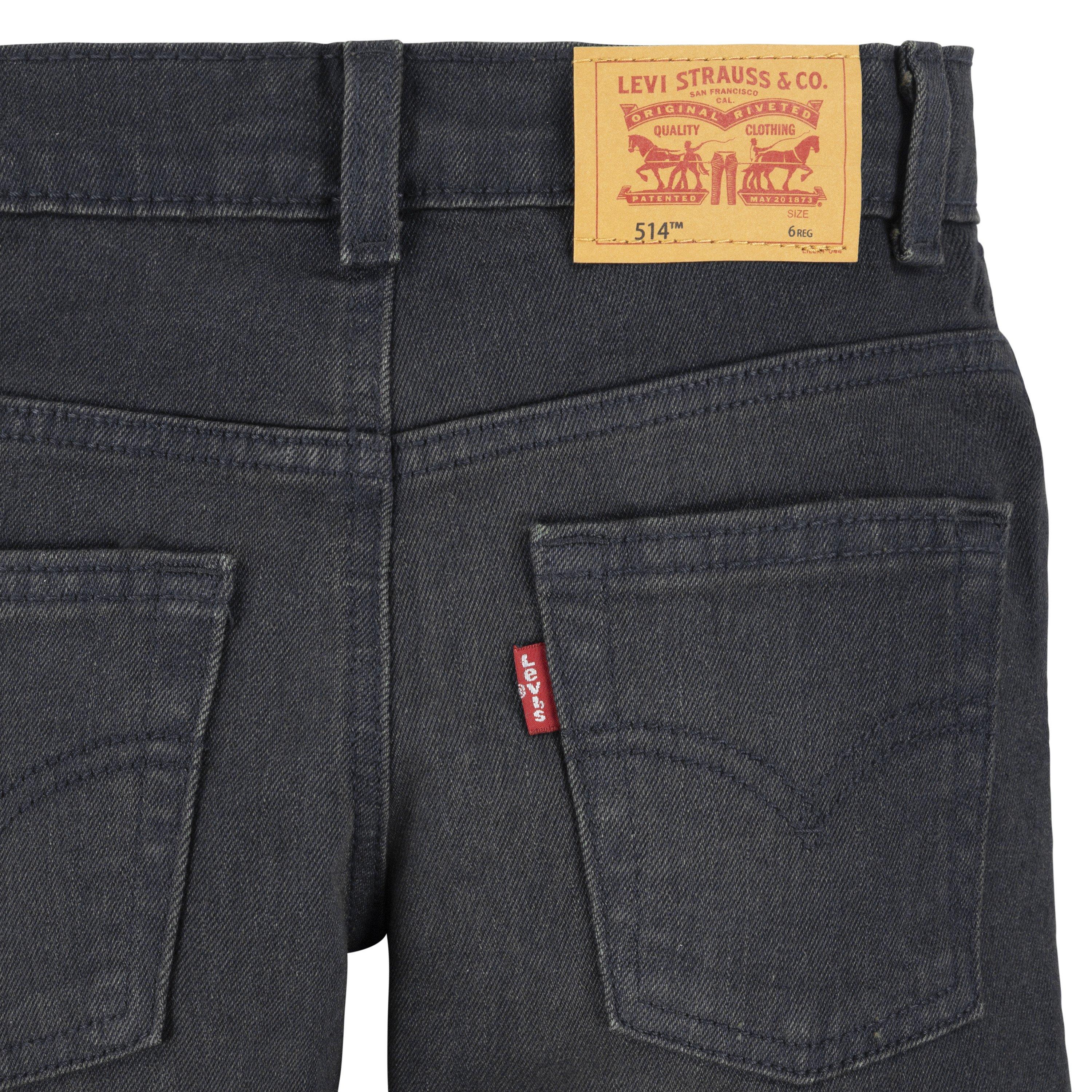 Levi's 514 Straight Performance Classic Little Boys' Black Wash Denim Jeans