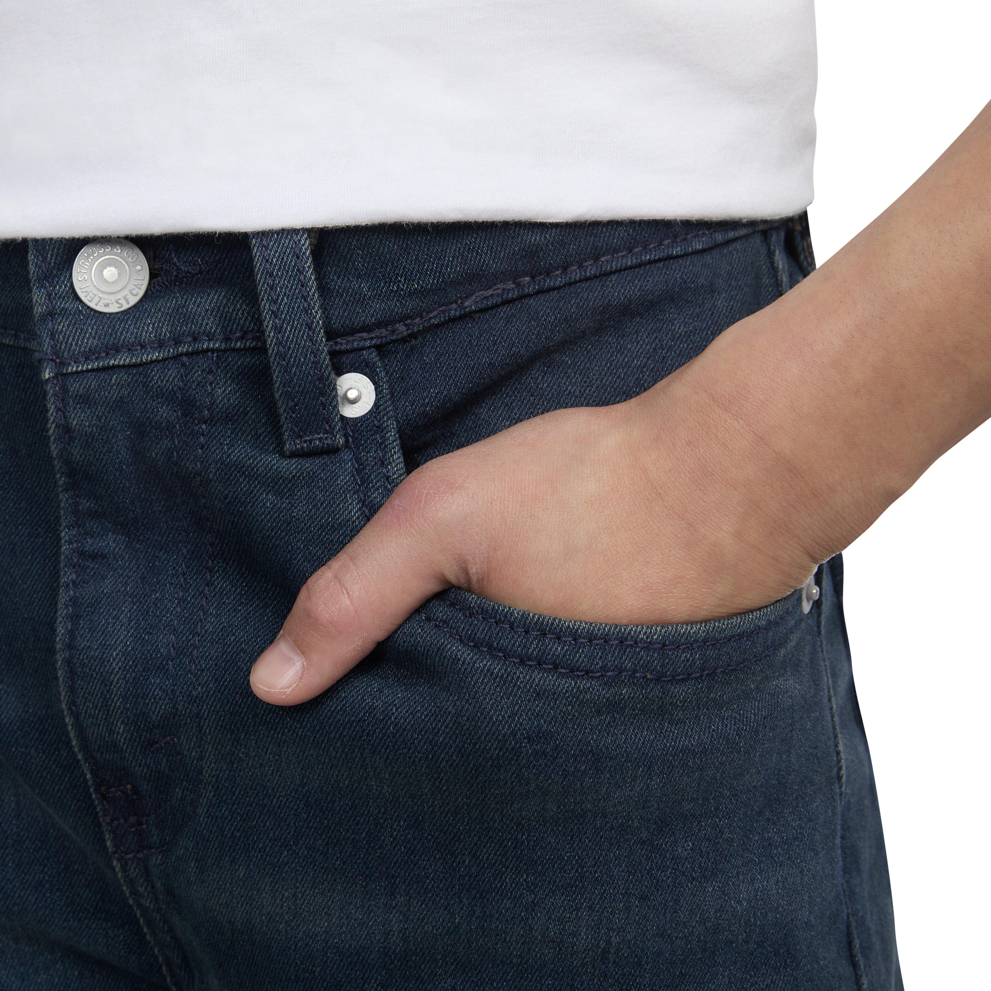 Levi's 514 Straight Performance Classic Big Boys' Black Wash Denim Jeans