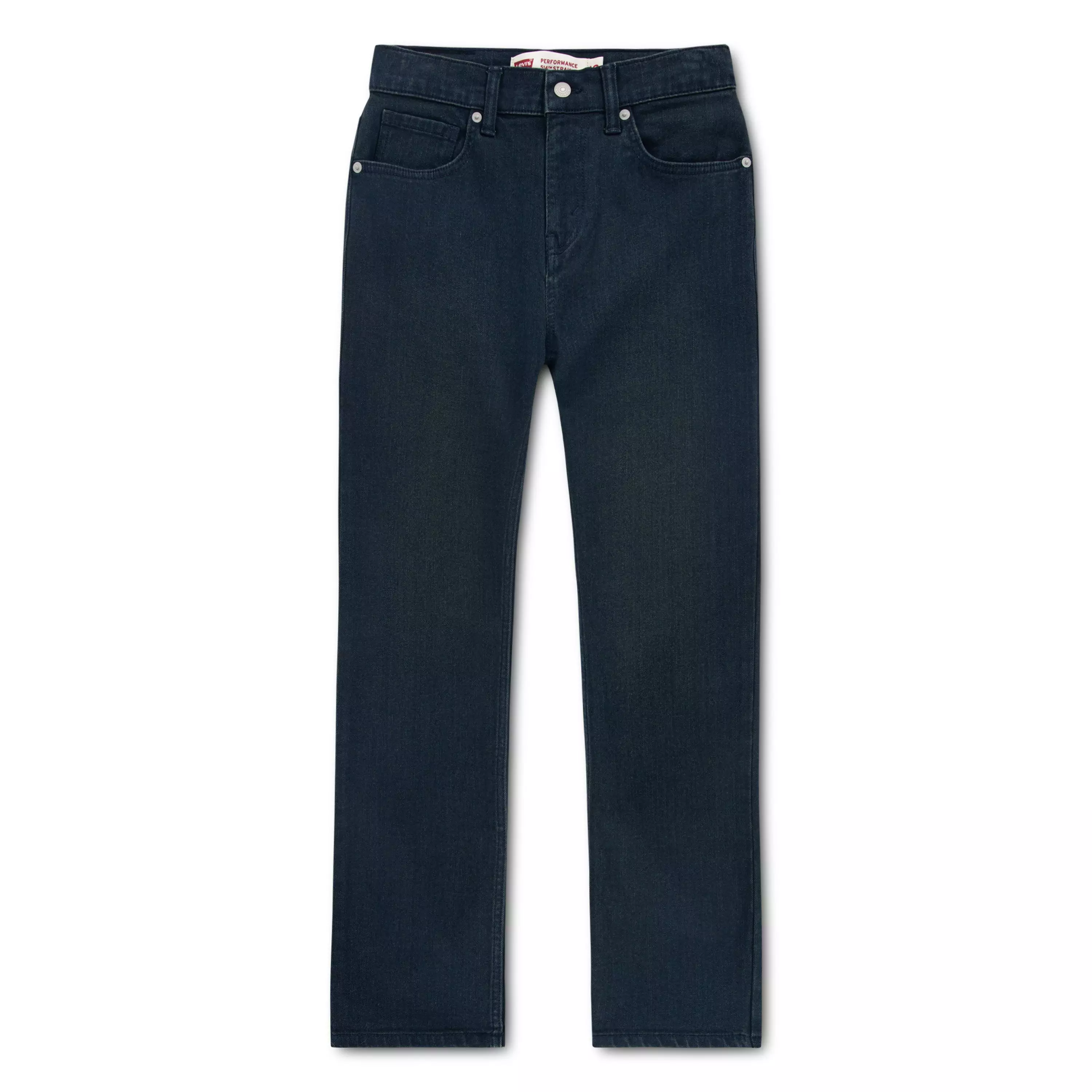 Levi's Big Boys' 514 Straight Performance Classic Black Wash Denim Jeans - BLACK