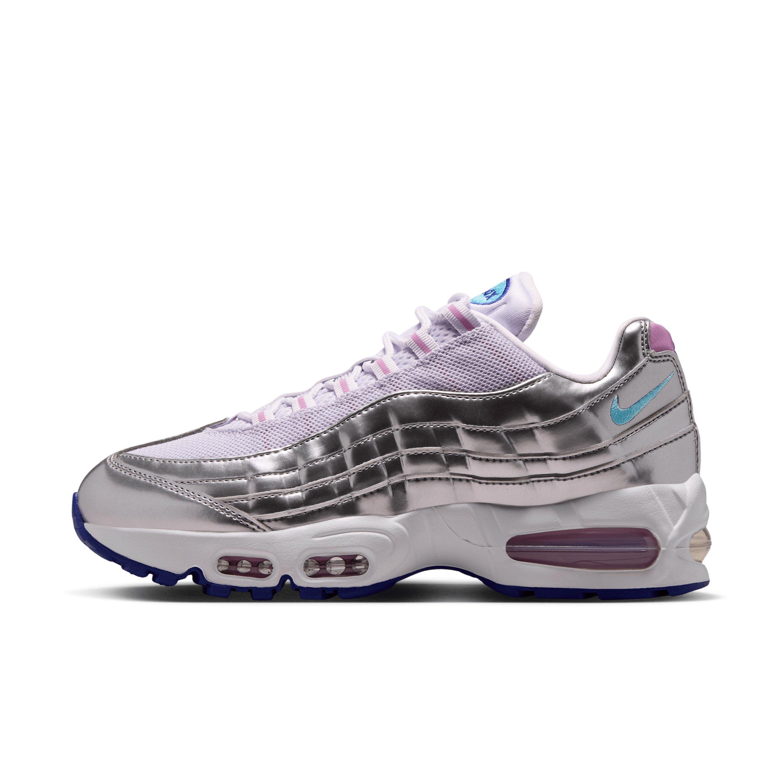 Nike Air Max 95 Big Bubble "Chrome/Barely Grape/Light Magenta/Lagoon Pulse" Women's Shoe - CHROME/GRAPE/LT MAGENTA/LAGOON