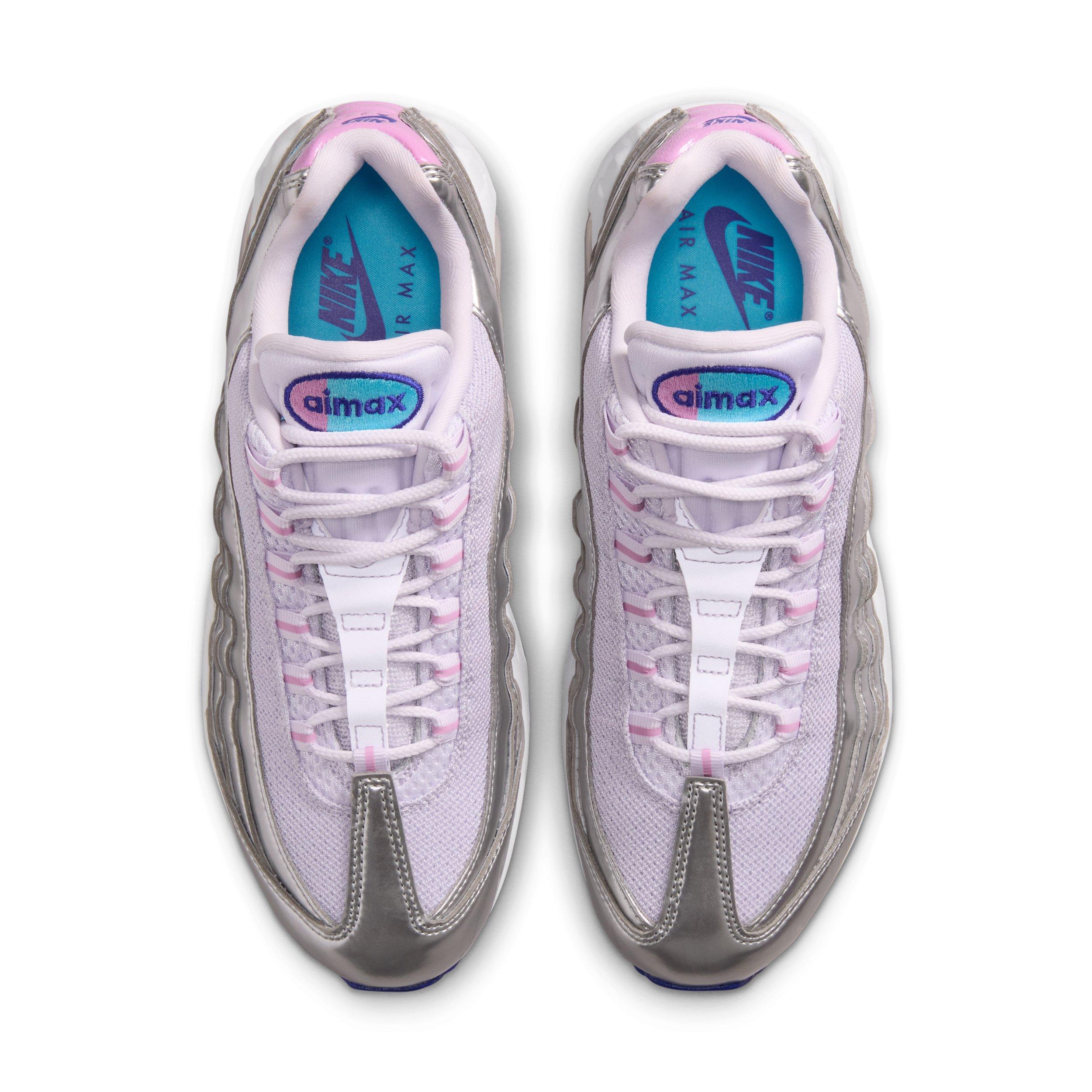 Nike Air Max 95 Big Bubble "Chrome/Barely Grape/Light Magenta/Lagoon Pulse" Women's Shoe - CHROME/GRAPE/LT MAGENTA/LAGOON