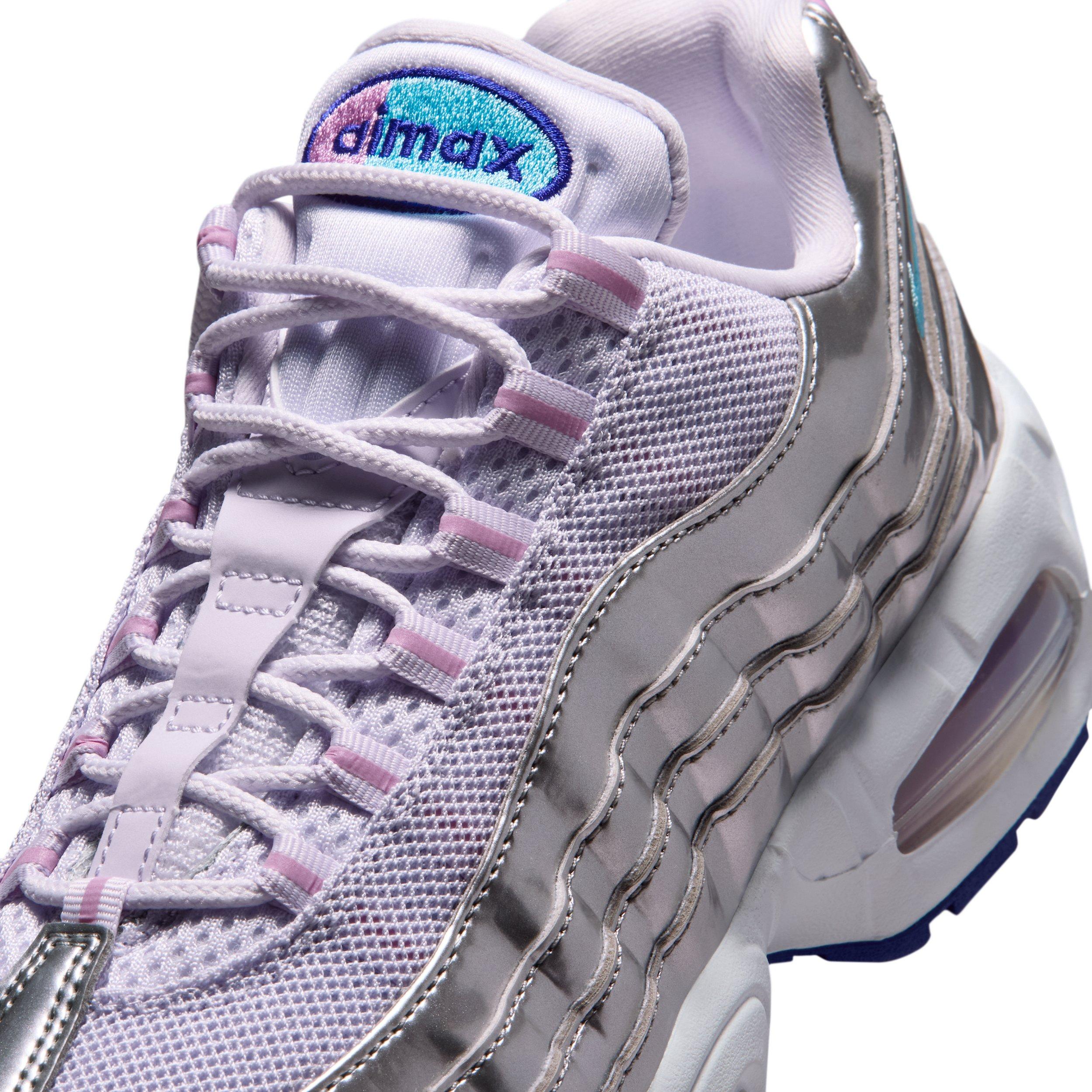 Nike Air Max 95 Big Bubble "Chrome/Barely Grape/Light Magenta/Lagoon Pulse" Women's Shoe - CHROME/GRAPE/LT MAGENTA/LAGOON