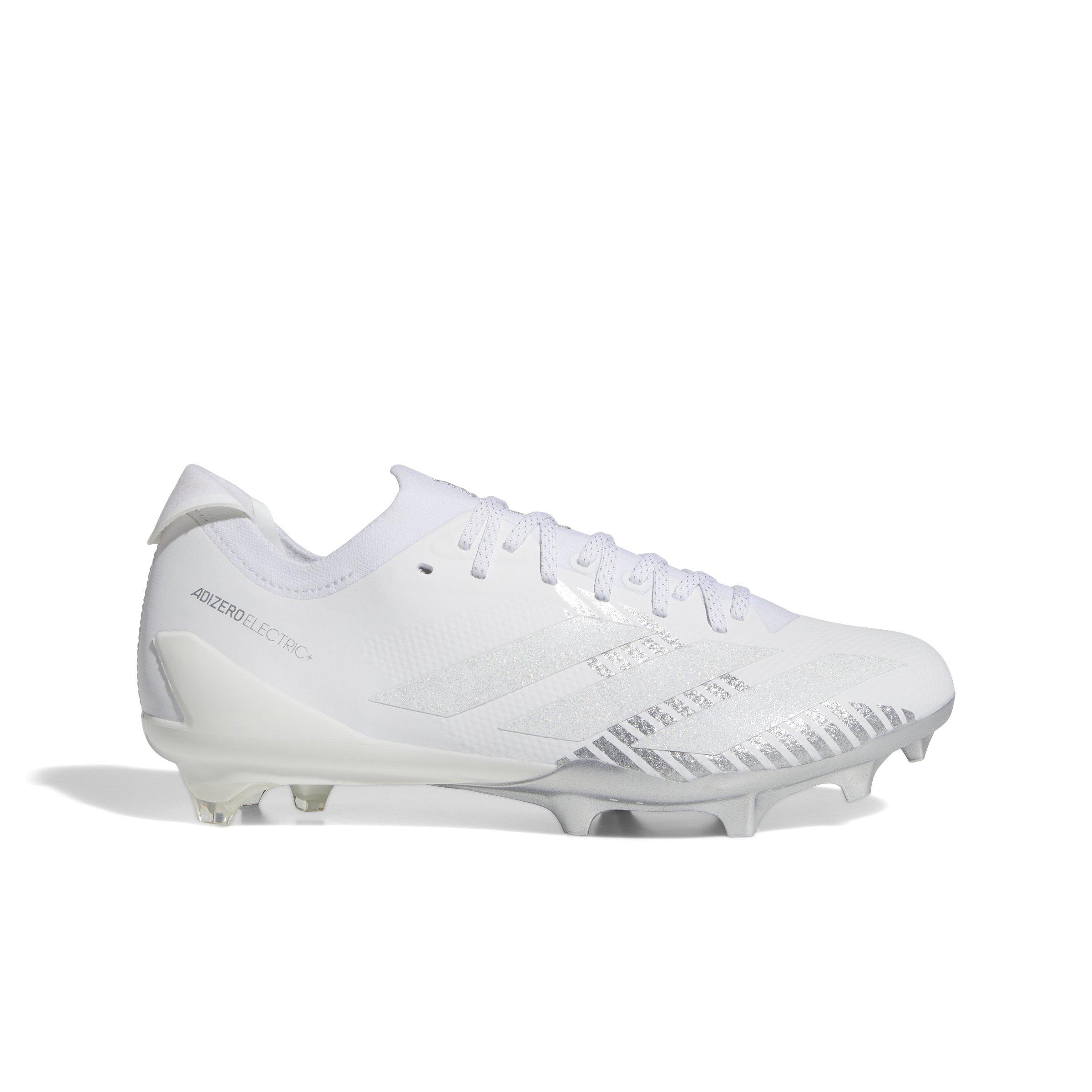 adidas Adizero Electric + "Ftwr White/Ftwr White/Silver Metallic" Men's Football Cleat - WHITE/WHITE/SILVER Thumbnail View 1
