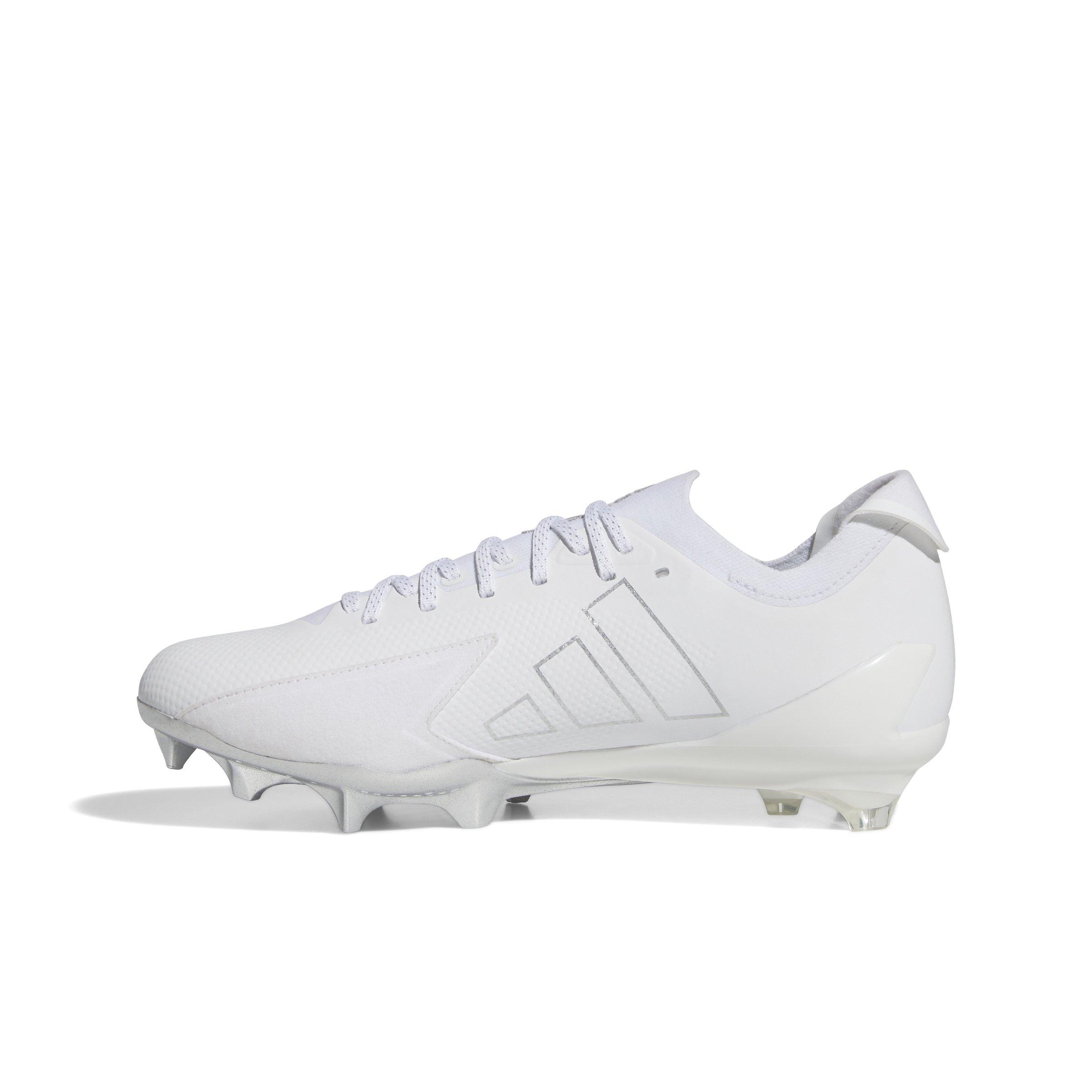 adidas Adizero Electric + "Ftwr White/Ftwr White/Silver Metallic" Men's Football Cleat - WHITE/WHITE/SILVER Thumbnail View 2