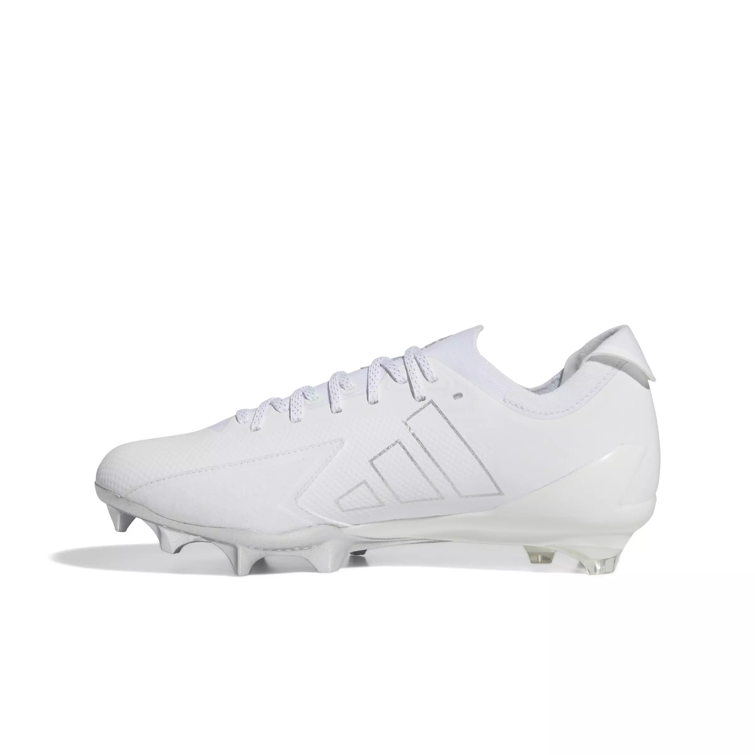 adidas Adizero Electric + "Ftwr White/Ftwr White/Silver Metallic" Men's Football Cleat - WHITE/WHITE/SILVER
