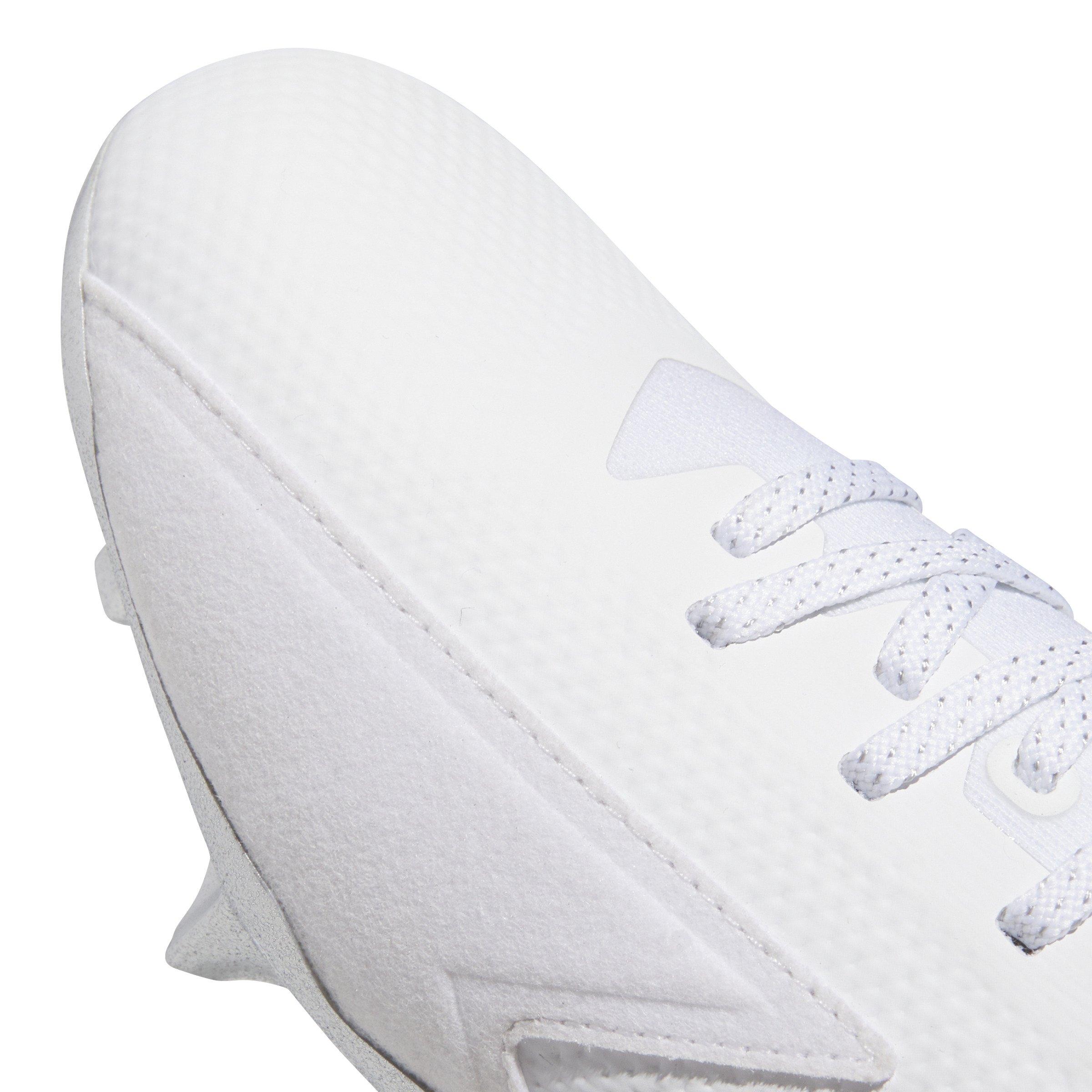 adidas Adizero Electric + "Ftwr White/Ftwr White/Silver Metallic" Men's Football Cleat - WHITE/WHITE/SILVER Thumbnail View 5