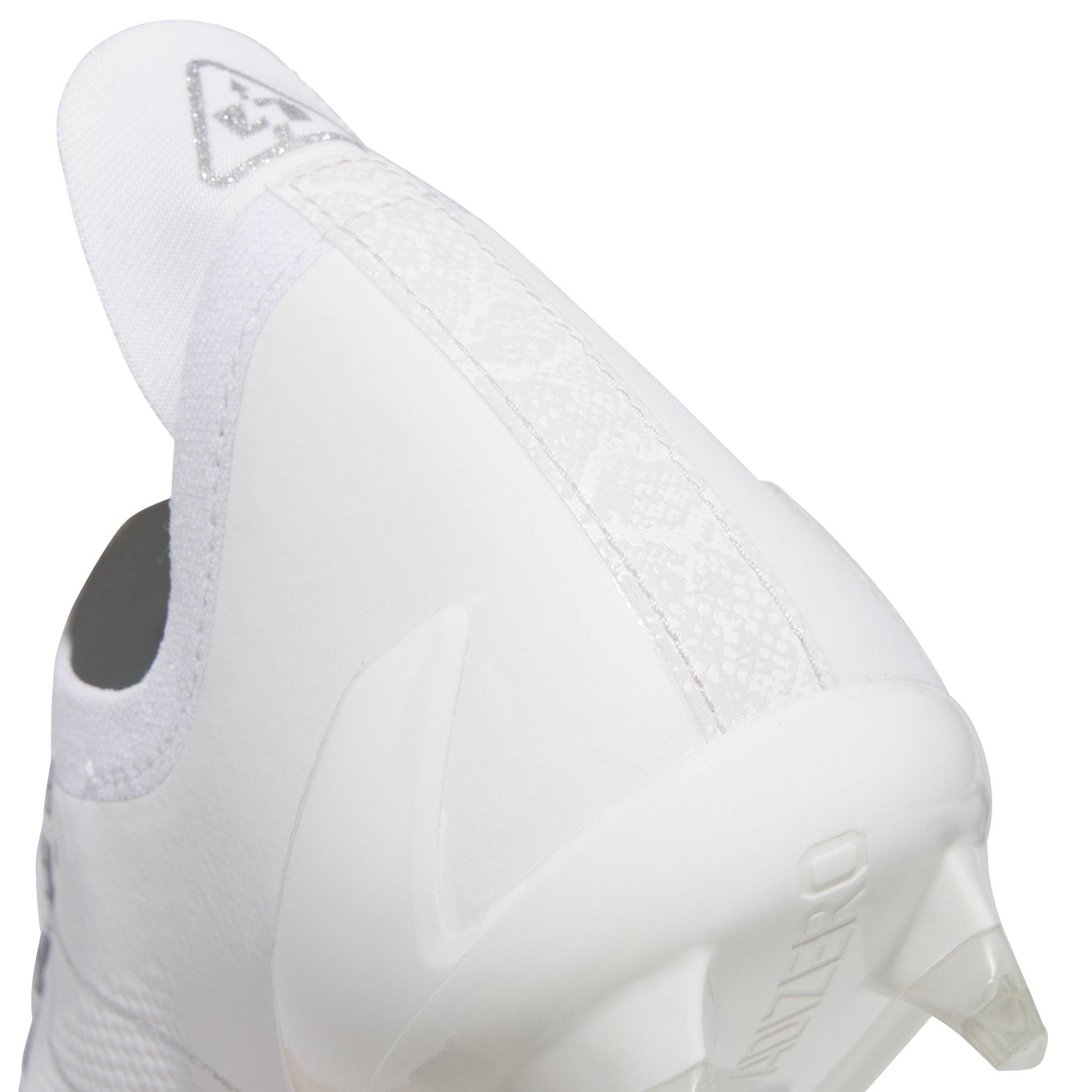 adidas Adizero Electric + "Ftwr White/Ftwr White/Silver Metallic" Men's Football Cleat - WHITE/WHITE/SILVER Thumbnail View 6