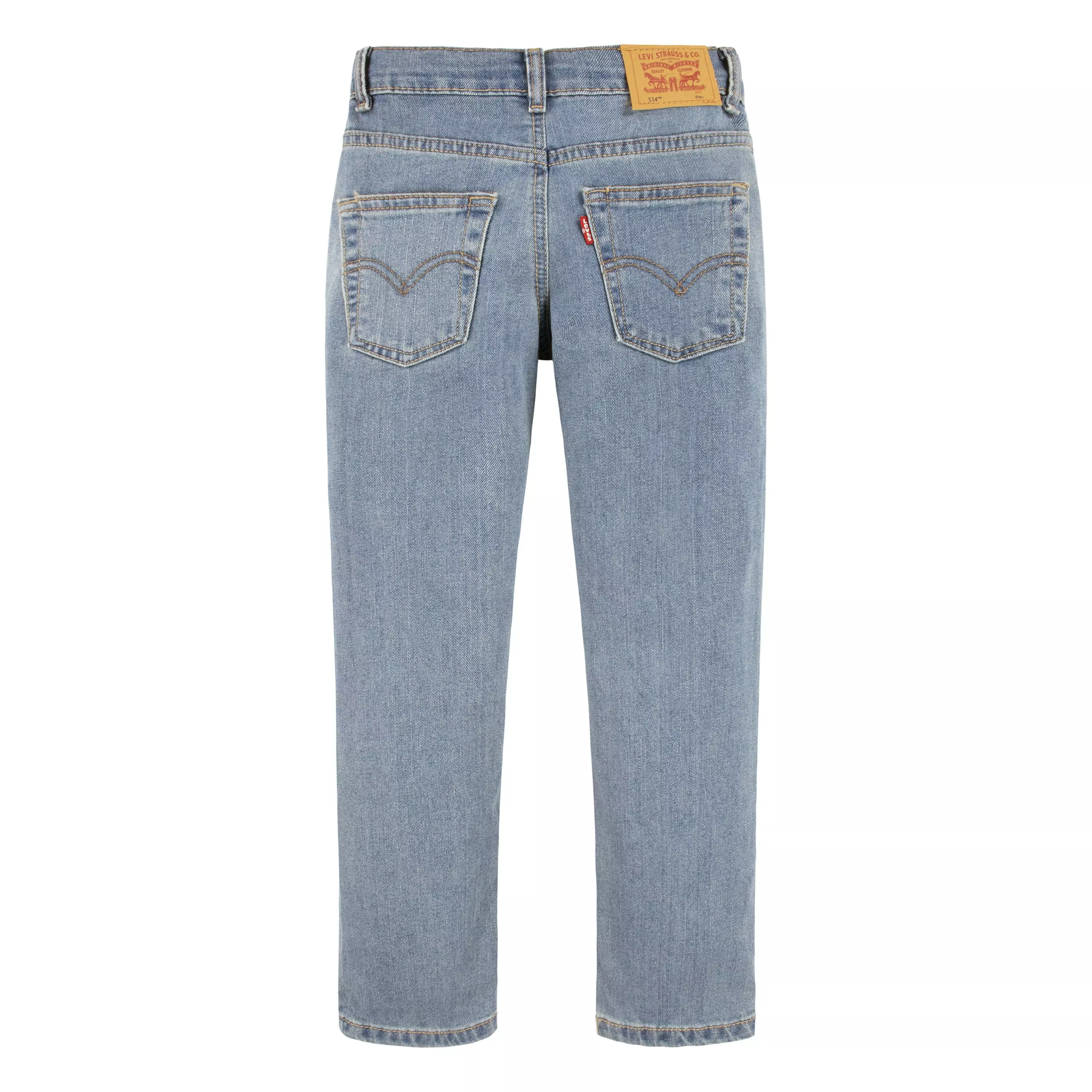 Levi's Little Boys' 514 Straight Performance Classic Light Blue Wash Wash Denim Jeans - LIGHT BLUE