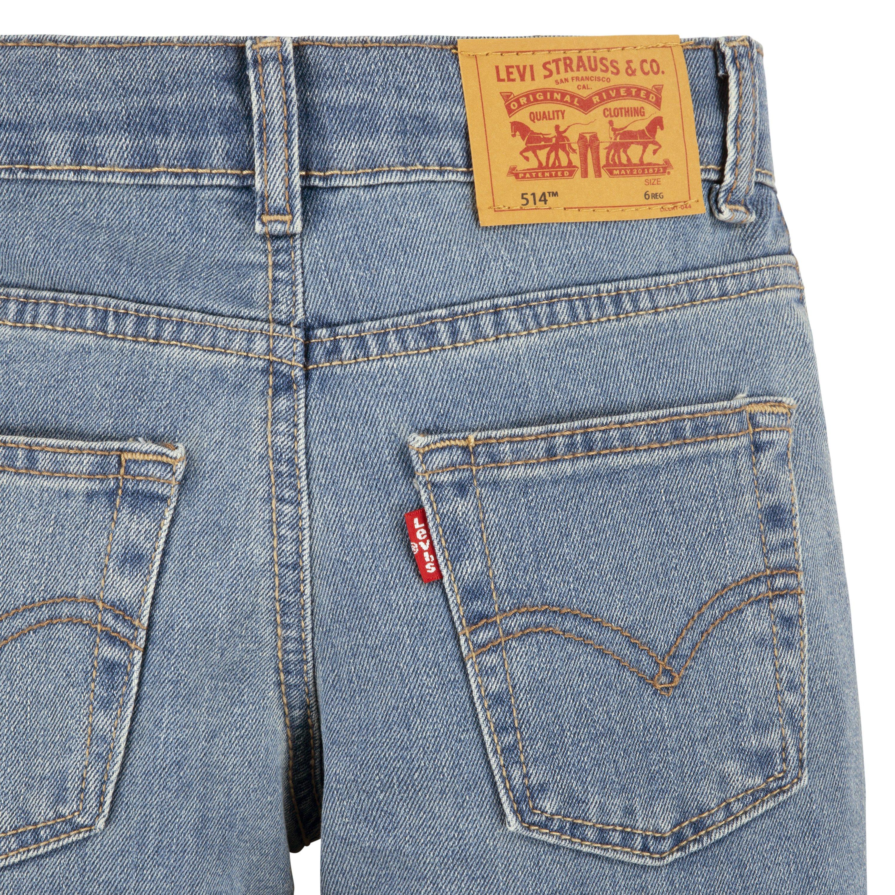 Levi's 514 Straight Performance Classic Little Boys' Light Blue Wash Wash Denim Jeans