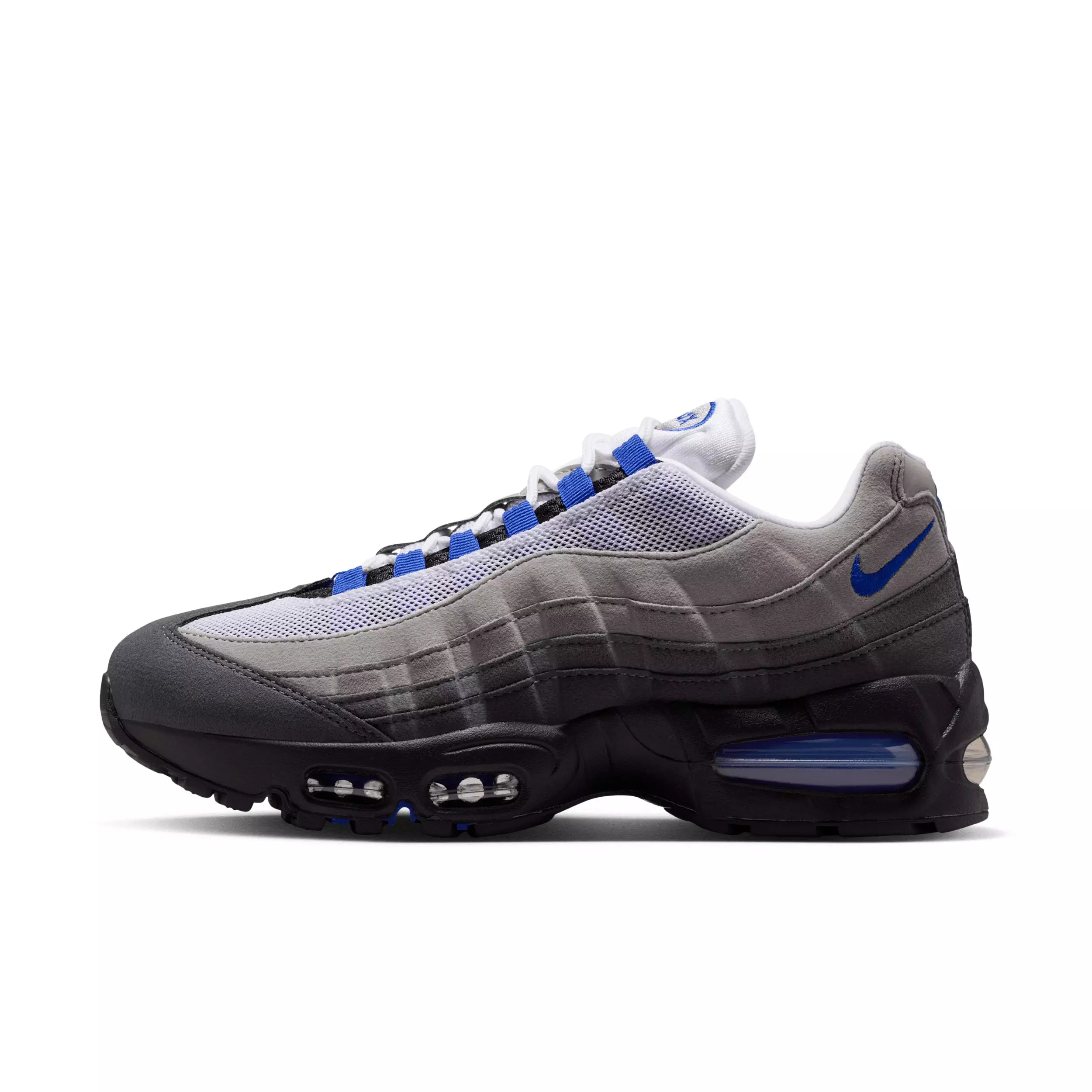 Nike Air Max 95 Big Bubble "Black/White/Medium Grey/Old Royal" Women's Shoe - BLACK/WHITE/MD GREY/ROYAL