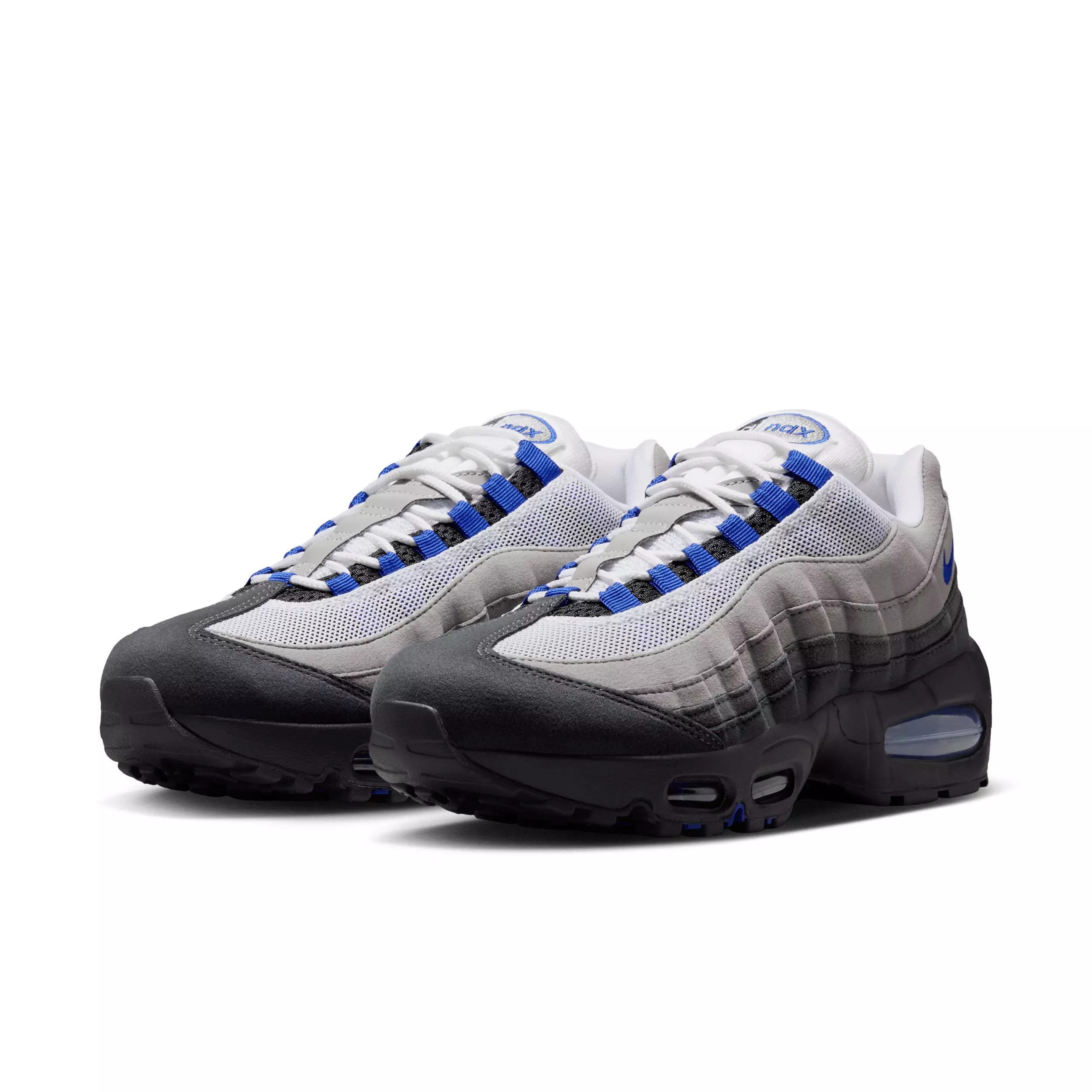 Nike Air Max 95 Big Bubble "Black/White/Medium Grey/Old Royal" Women's Shoe - BLACK/WHITE/MD GREY/ROYAL